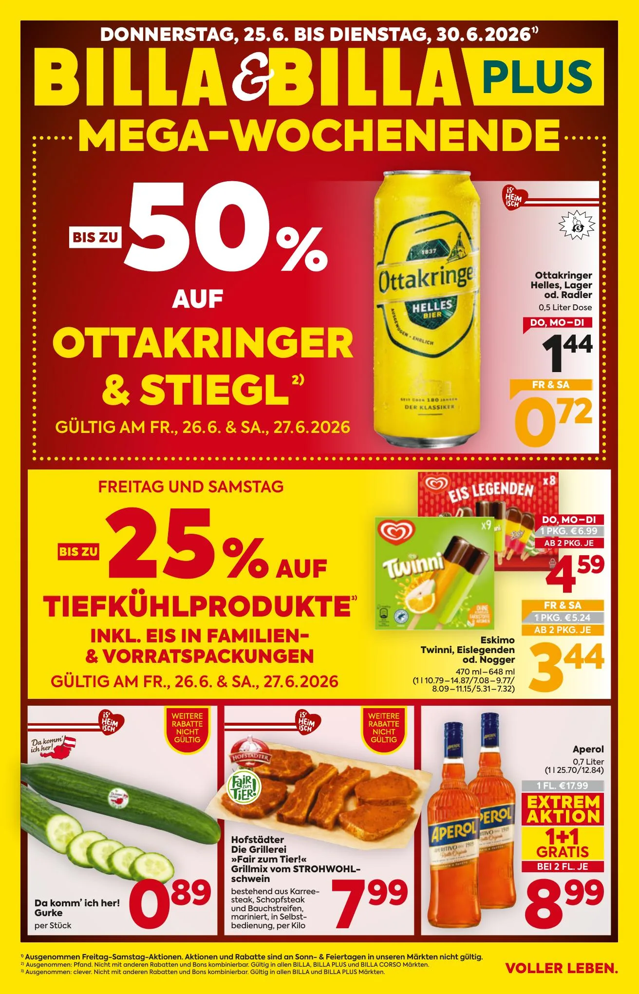 Billa akciós újság And Billa Plus Ausztria 06.25–06.30