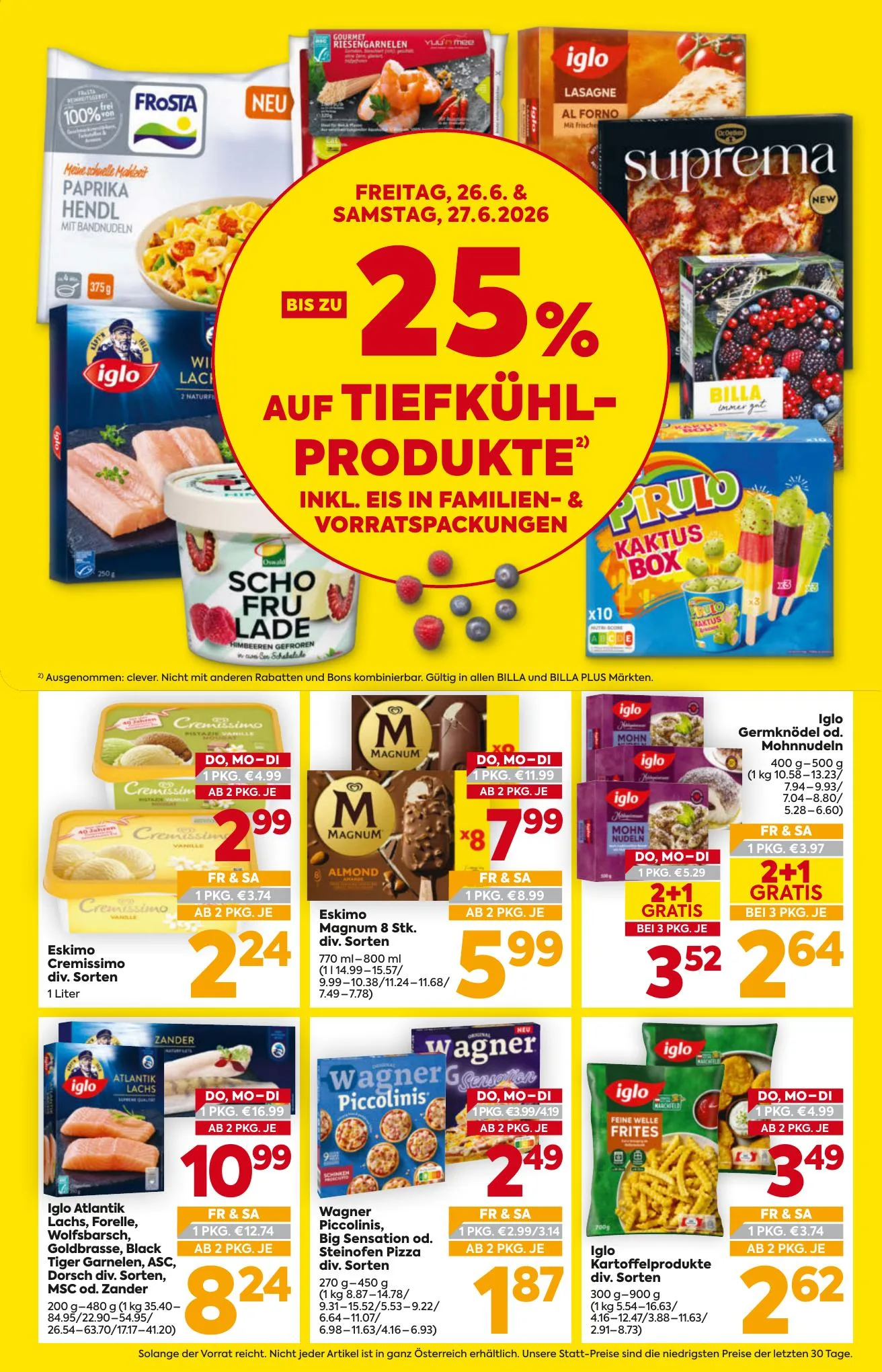 Billa akciós újság And Billa Plus Ausztria 06.25–06.30 – 3. oldal