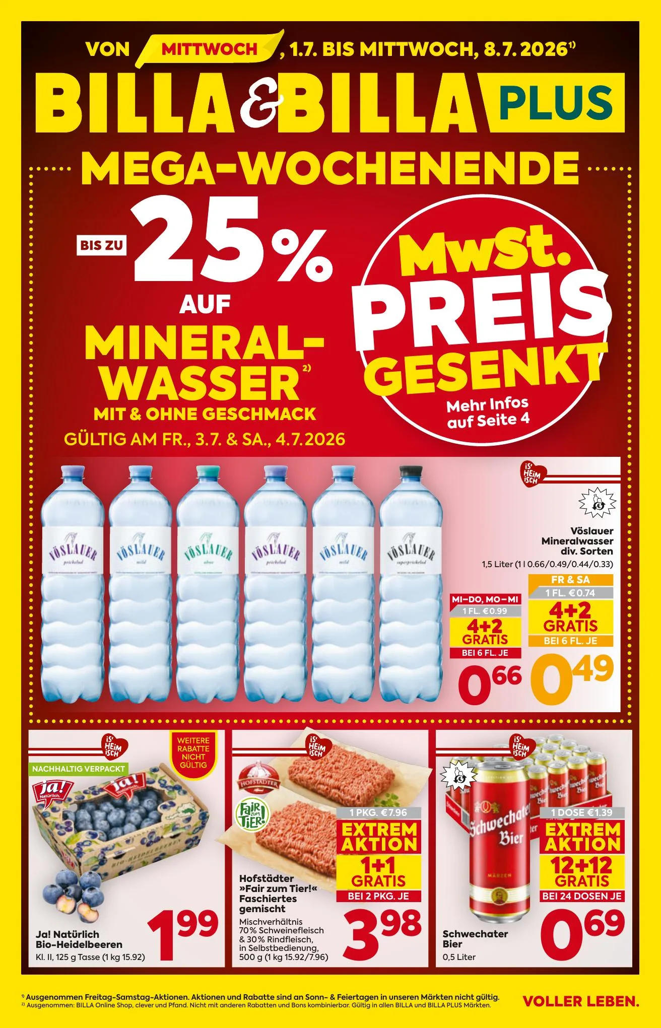 Billa akciós újság And Billa Plus Ausztria 07.01–07.08