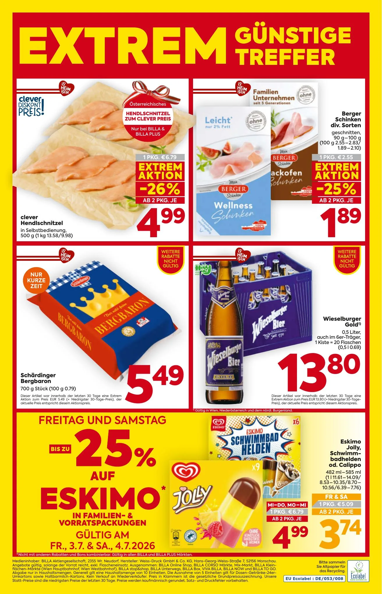 Billa akciós újság And Billa Plus Ausztria 07.01–07.08 – 16. oldal