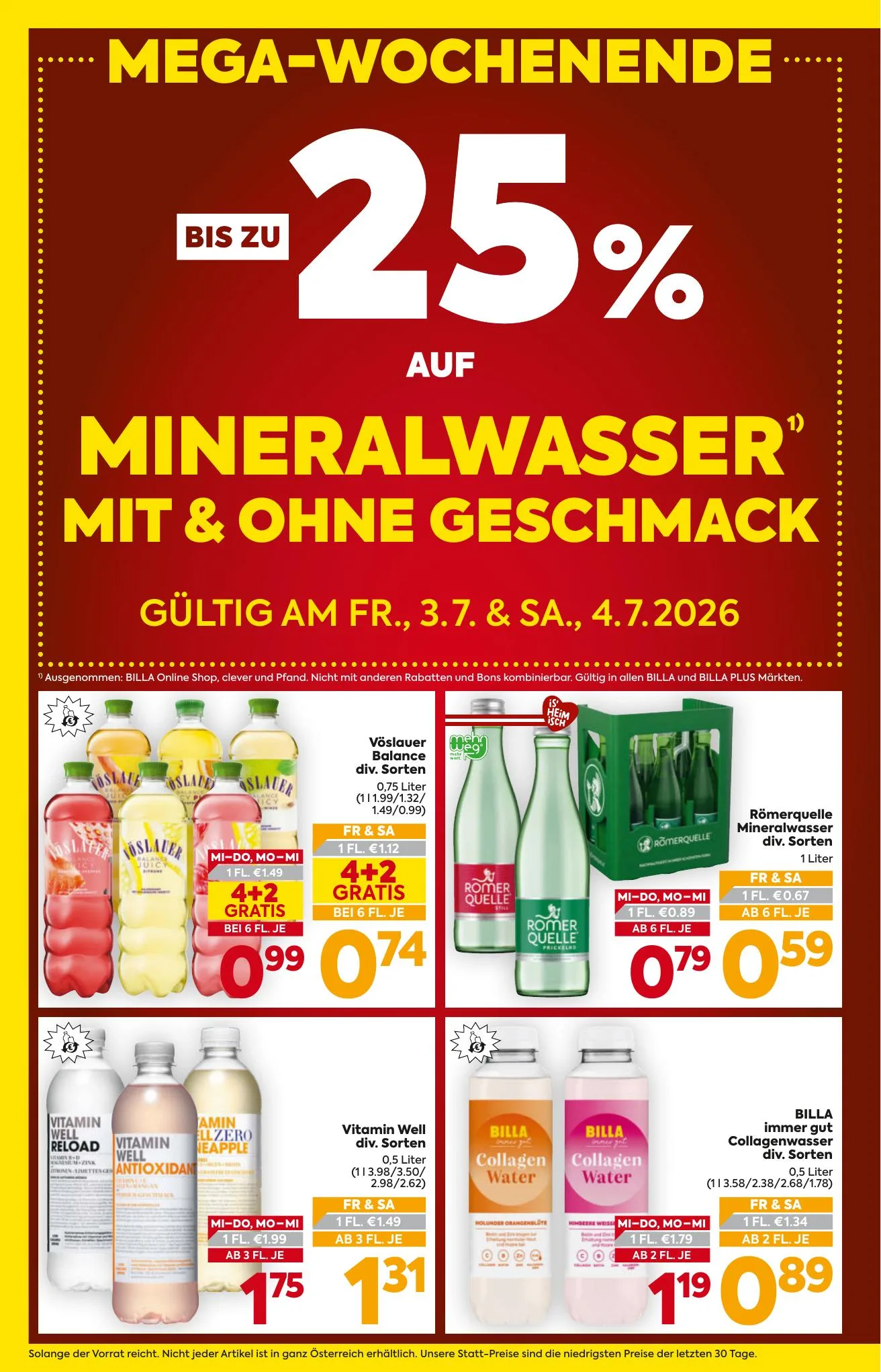 Billa akciós újság And Billa Plus Ausztria 07.01–07.08 – 2. oldal