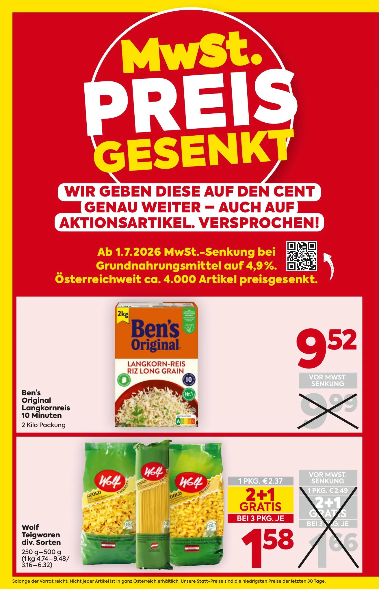 Billa akciós újság And Billa Plus Ausztria 07.01–07.08 – 4. oldal