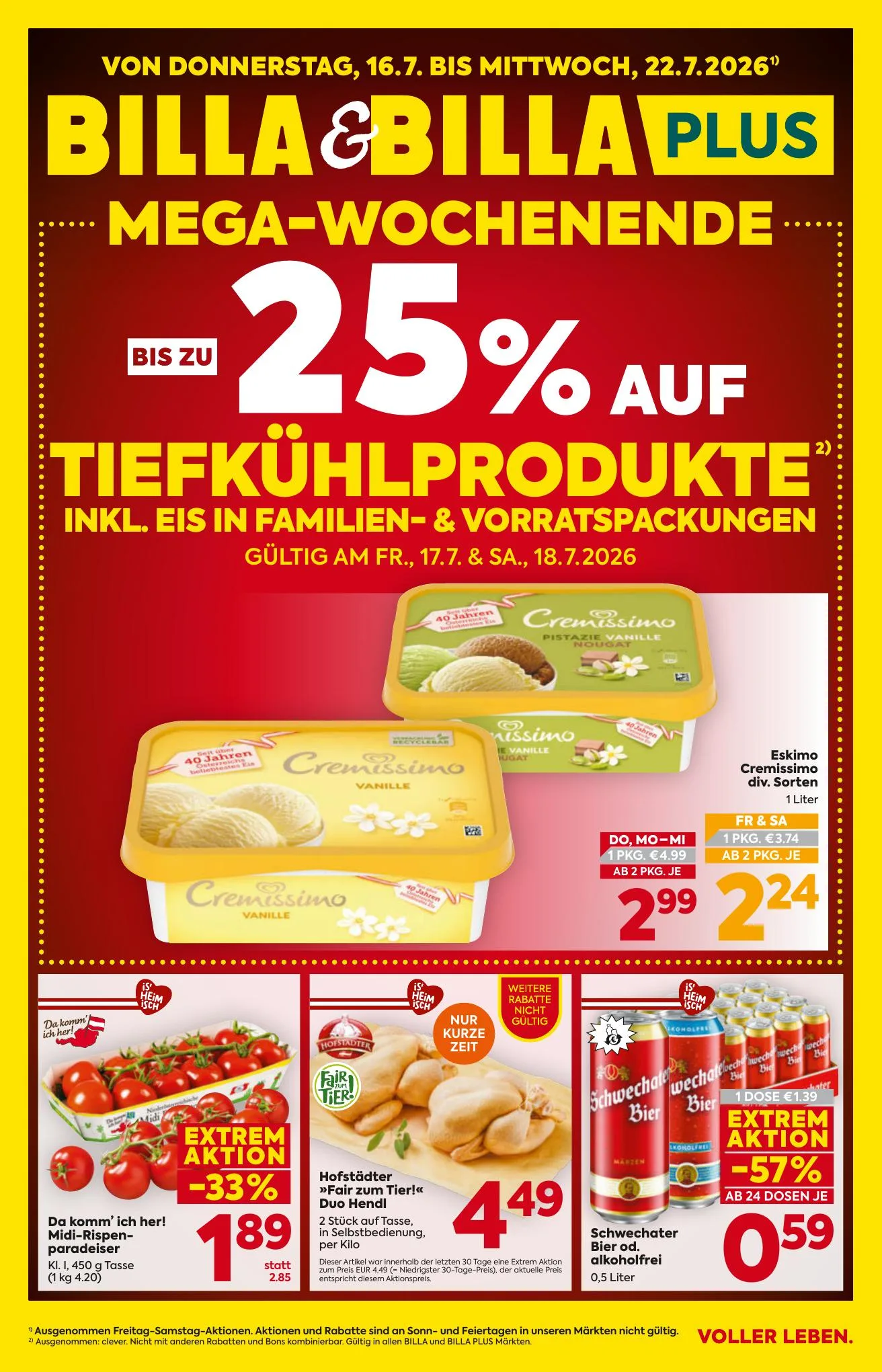 Billa akciós újság And Billa Plus Ausztria 07.16–07.22