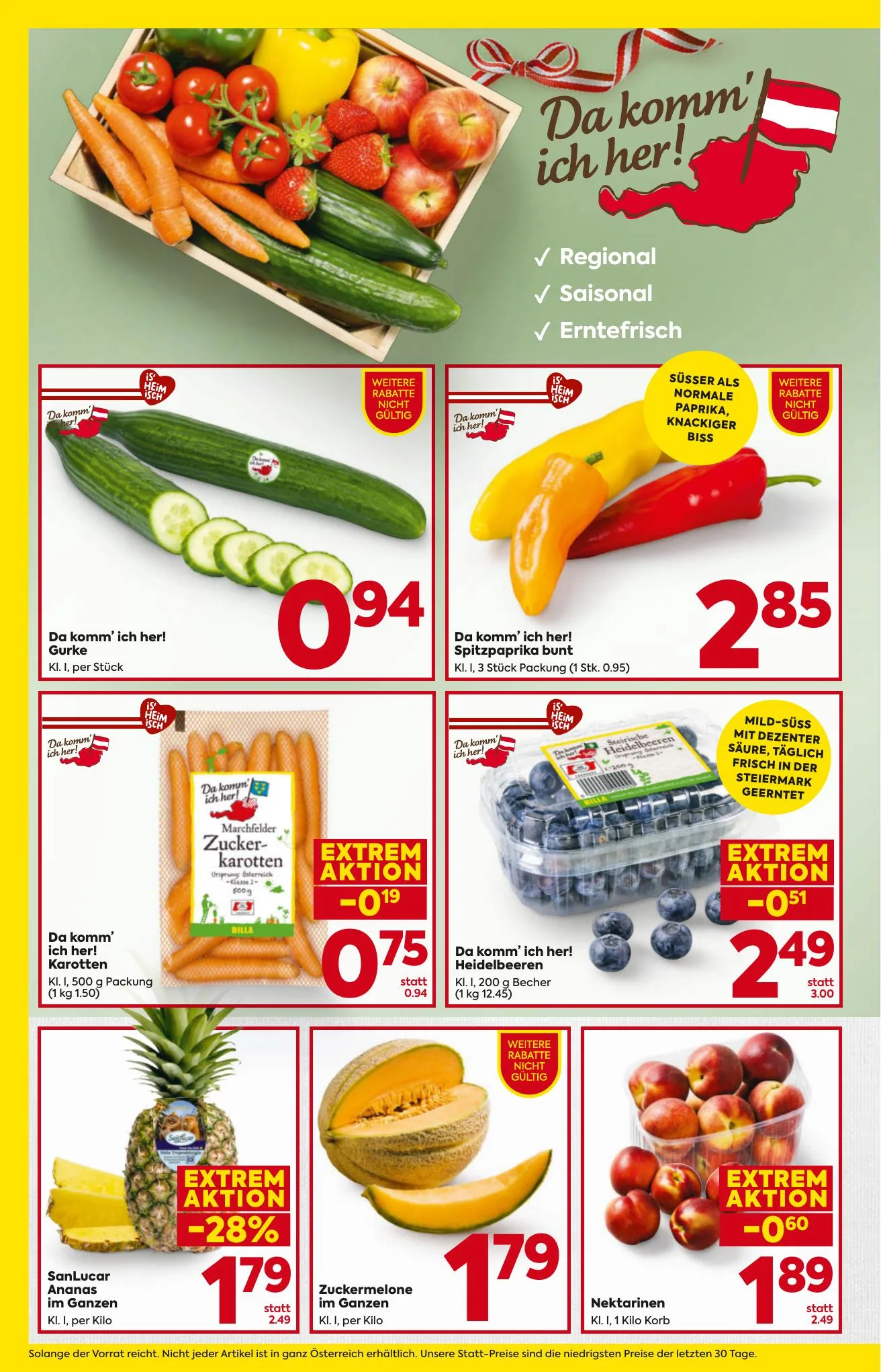 Billa akciós újság And Billa Plus Ausztria 07.16–07.22 – 4. oldal