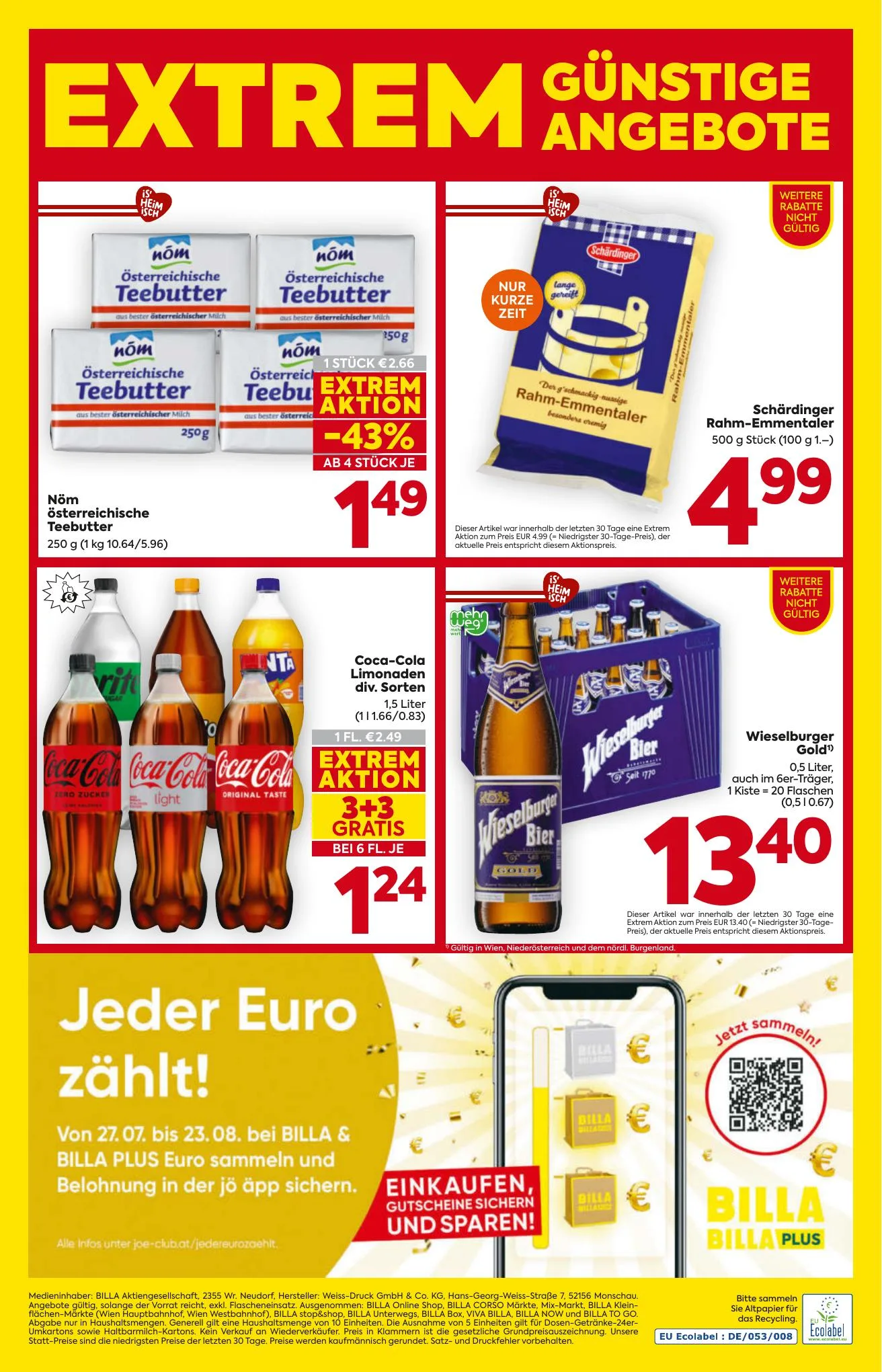 Billa akciós újság And Billa Plus Ausztria 07.30–08.05 – 16. oldal