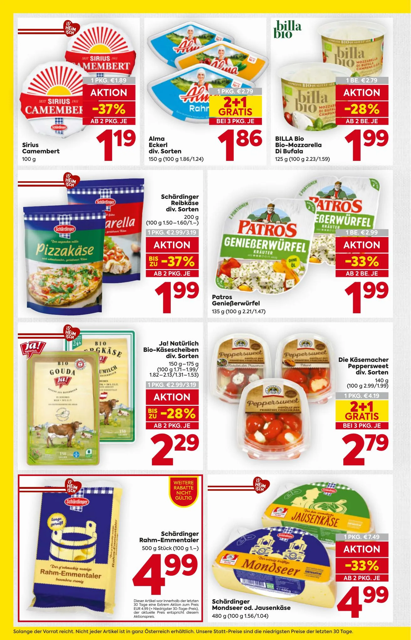 Billa akciós újság And Billa Plus Ausztria 08.06–08.12 – 8. oldal