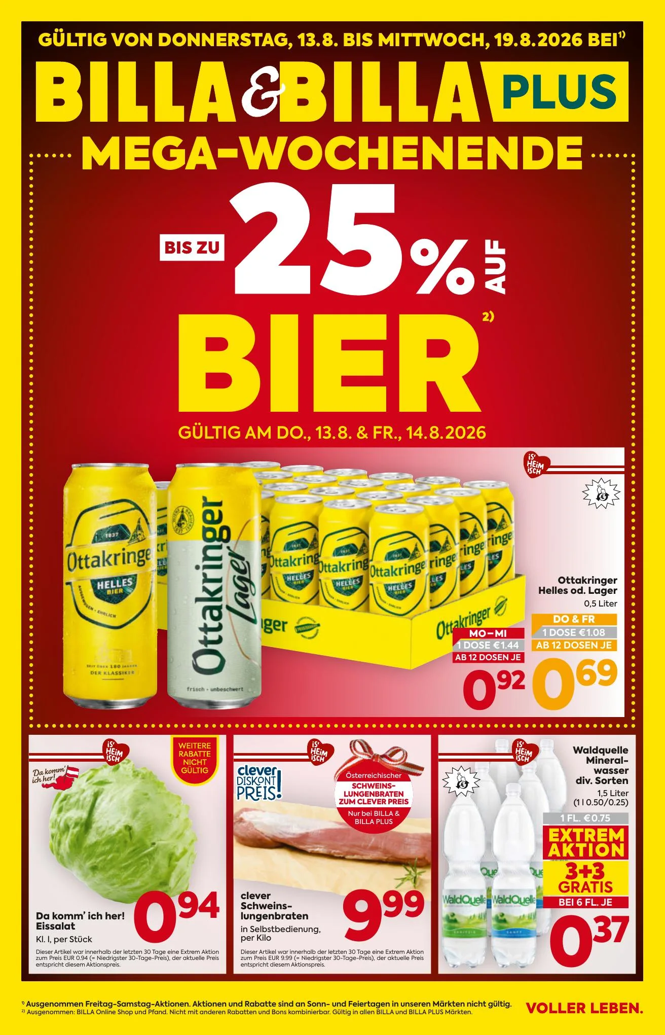 Billa akciós újság And Billa Plus Ausztria 08.13–08.19