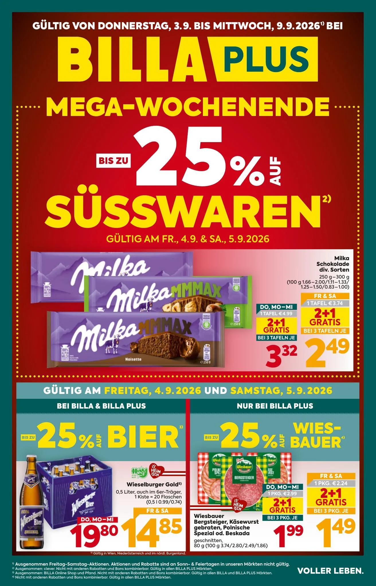 Billa akciós újság Ausztria Plus 09.03–09.09
