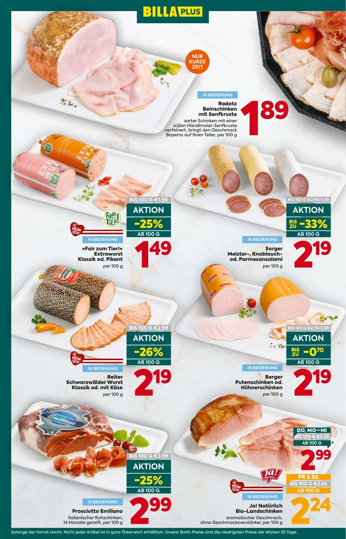 Billa akciós újság Ausztria Plus 09.10–09.16 – 8. oldal