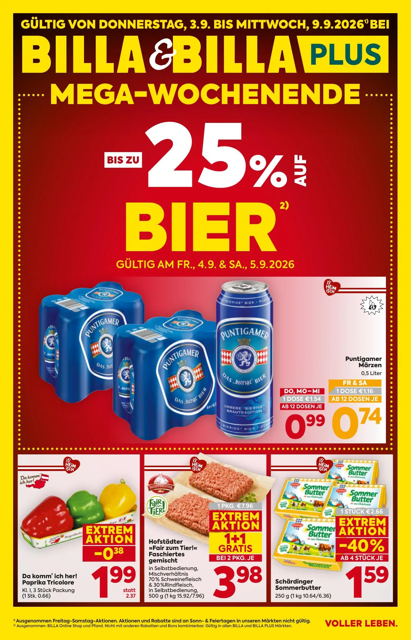 Billa akciós újság Ausztria 09.03–09.09