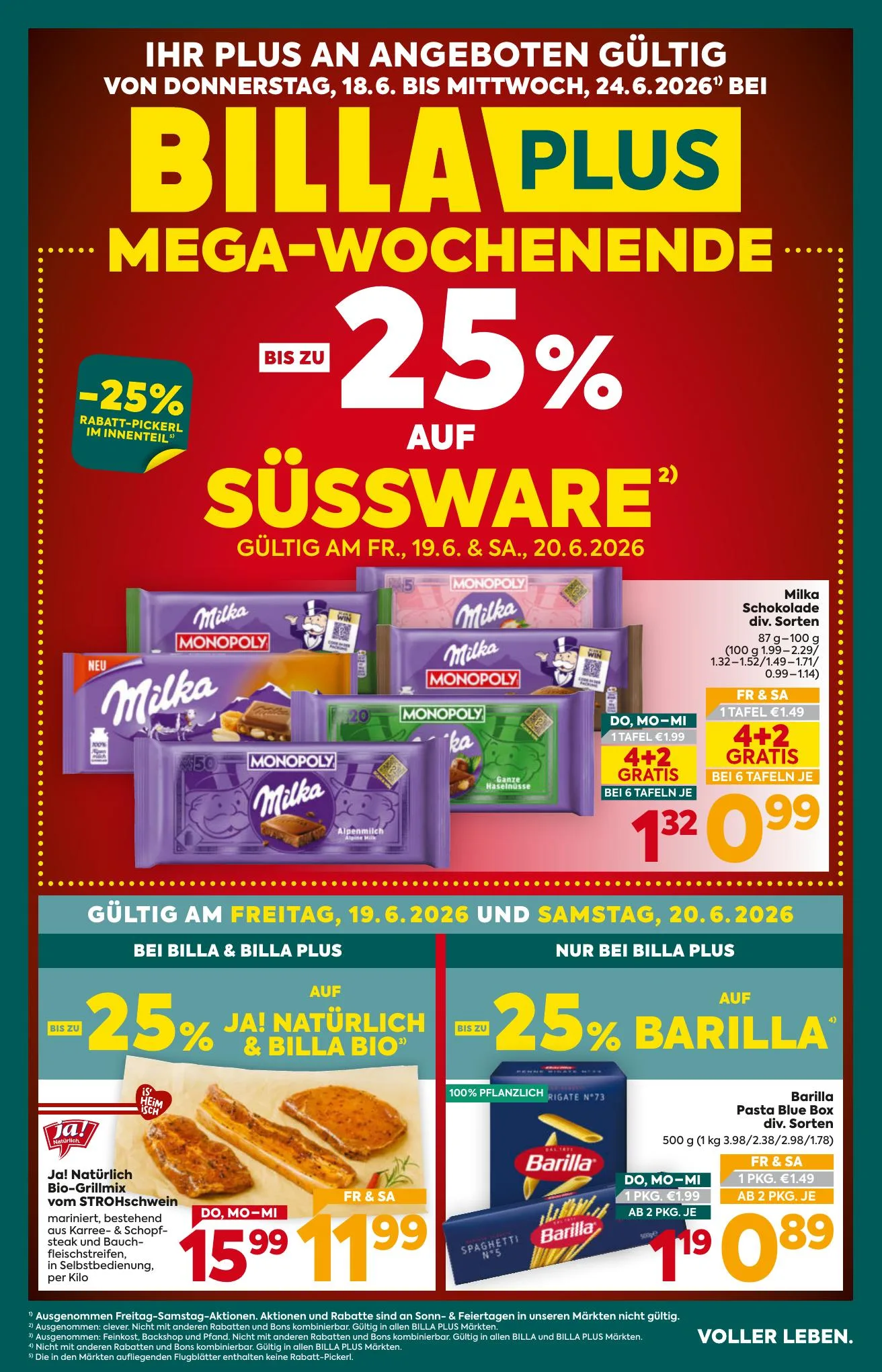 Billa akciós újság Plus Ausztria 06.18–06.24