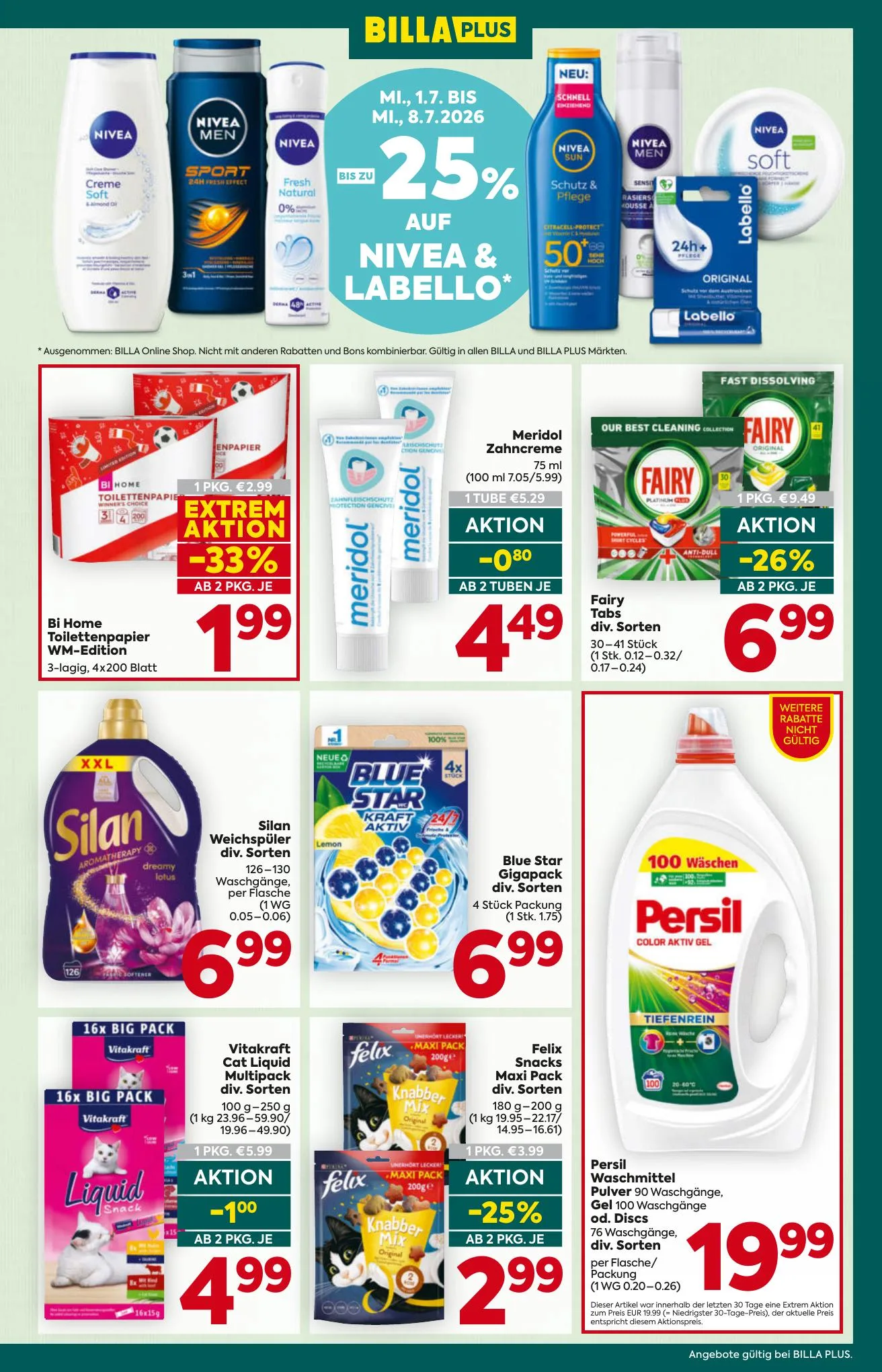 Billa akciós újság Plus Ausztria 07.01–07.08 – 15. oldal