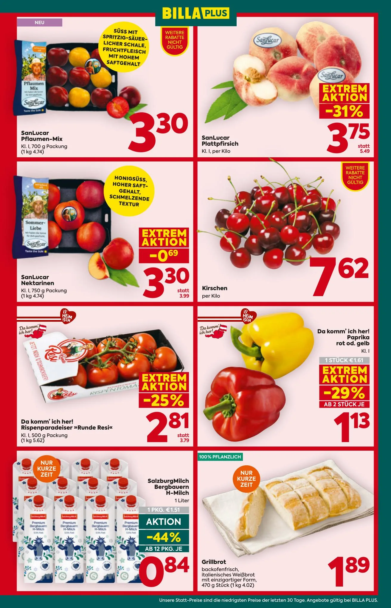 Billa akciós újság Plus Ausztria 07.01–07.08 – 9. oldal