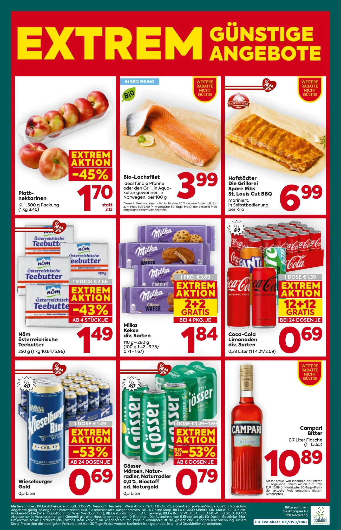 Billa akciós újság Plus Ausztria 08.06–08.12 – 16. oldal
