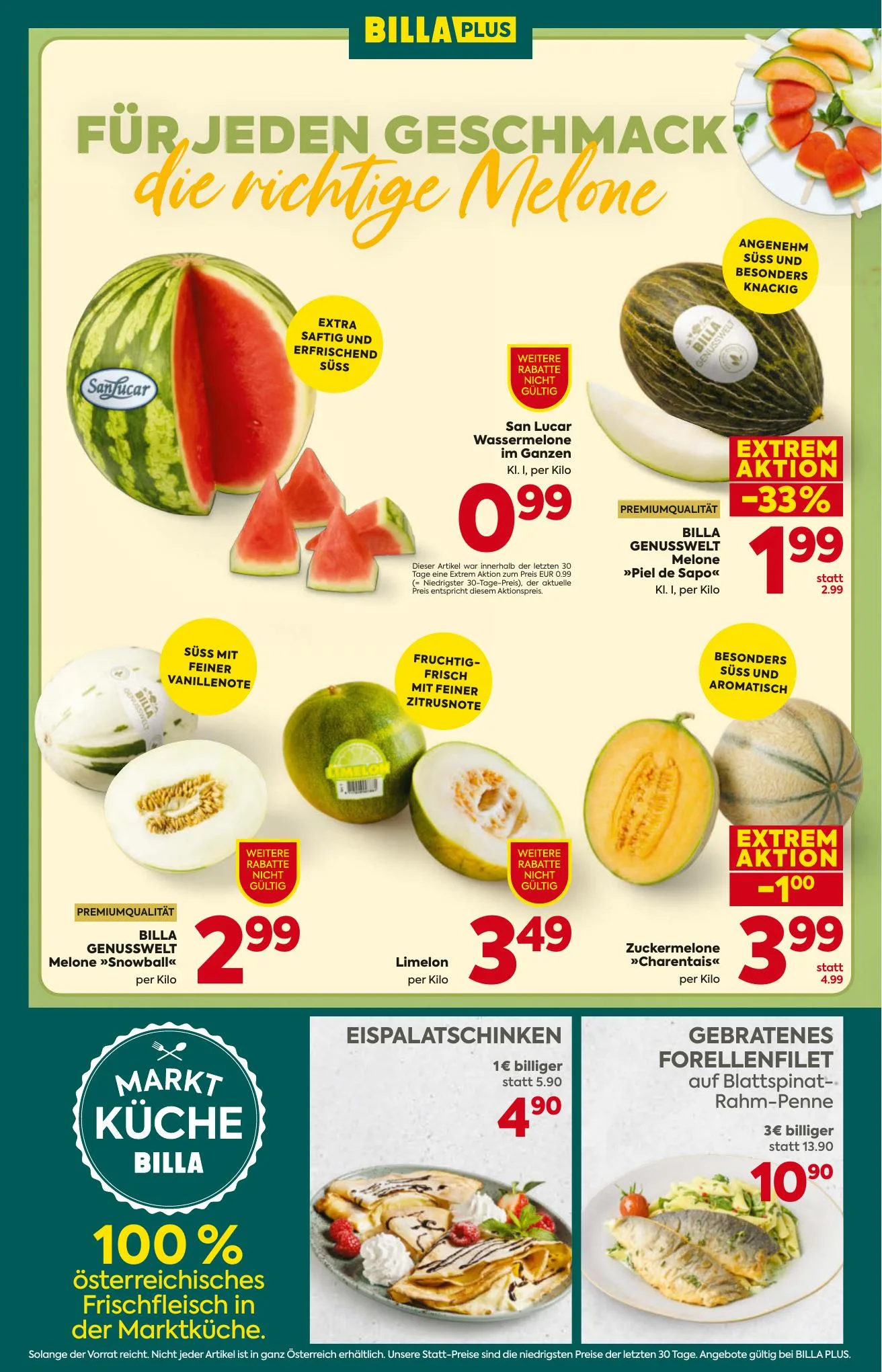 Billa akciós újság Plus Ausztria 08.06–08.12 – 8. oldal