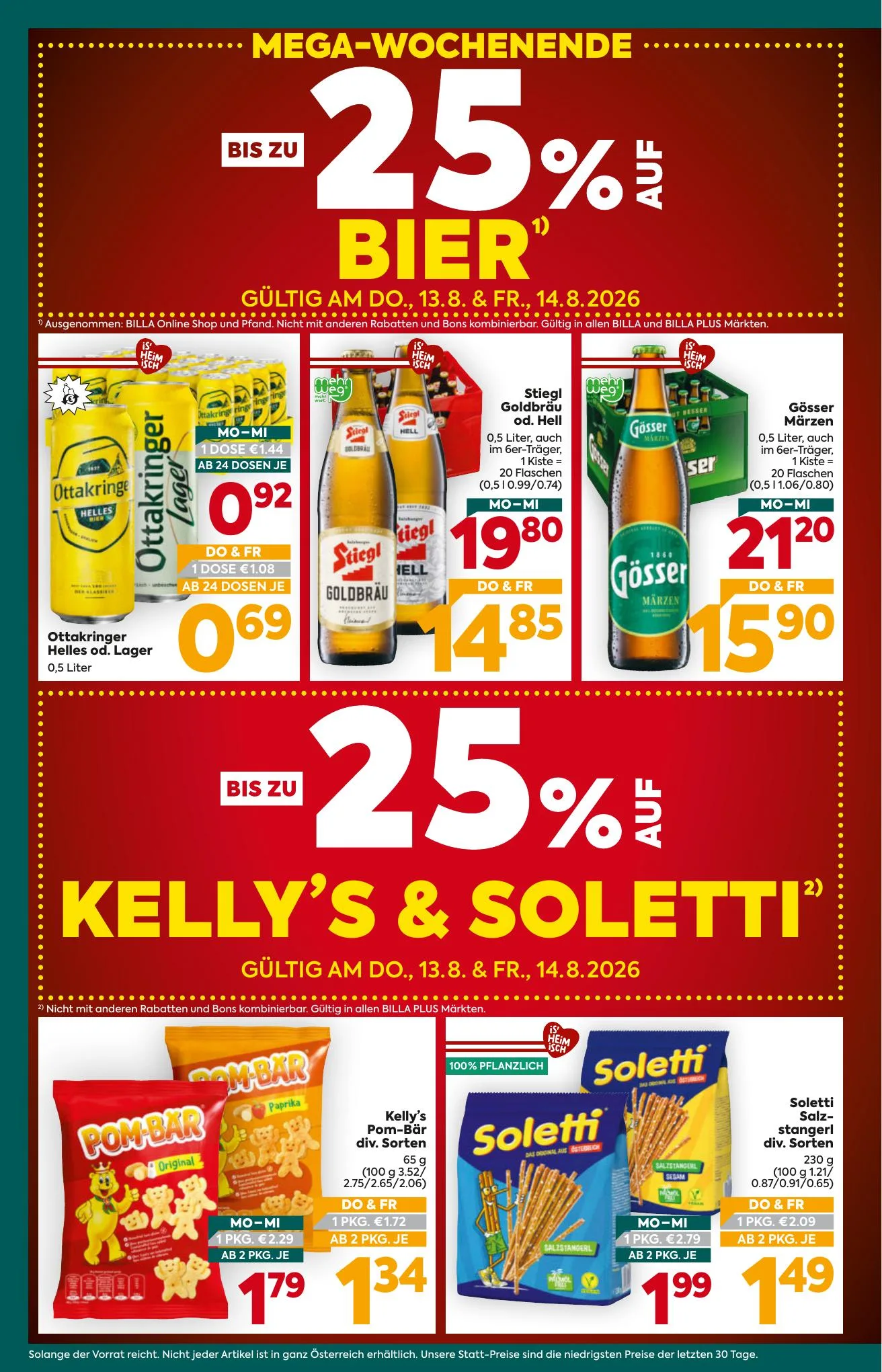 Billa akciós újság Plus Ausztria 08.13–08.19 – 4. oldal