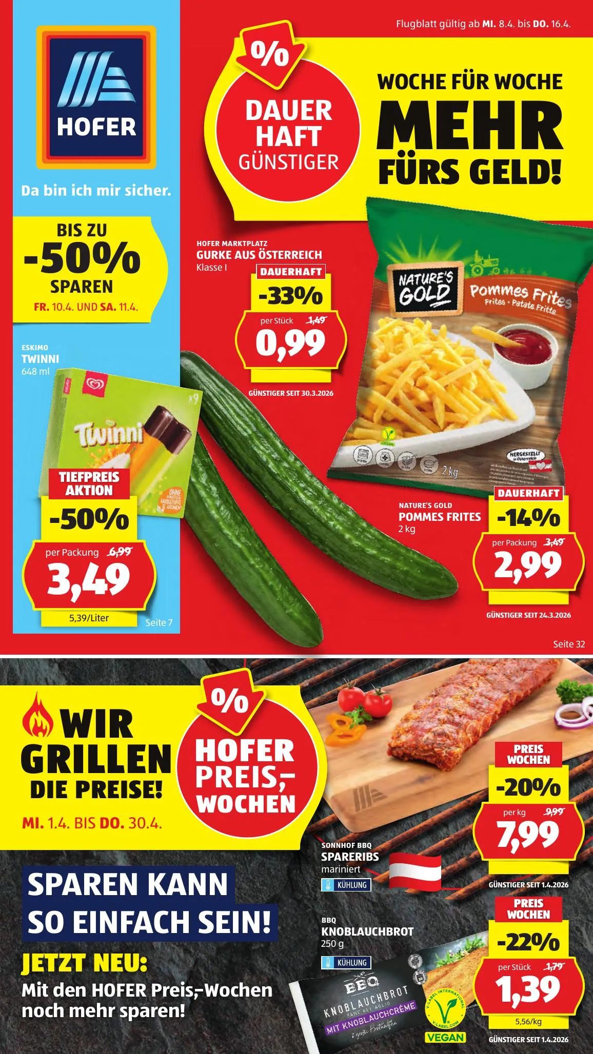 Hofer akciós újság Ausztria 04.08–04.16