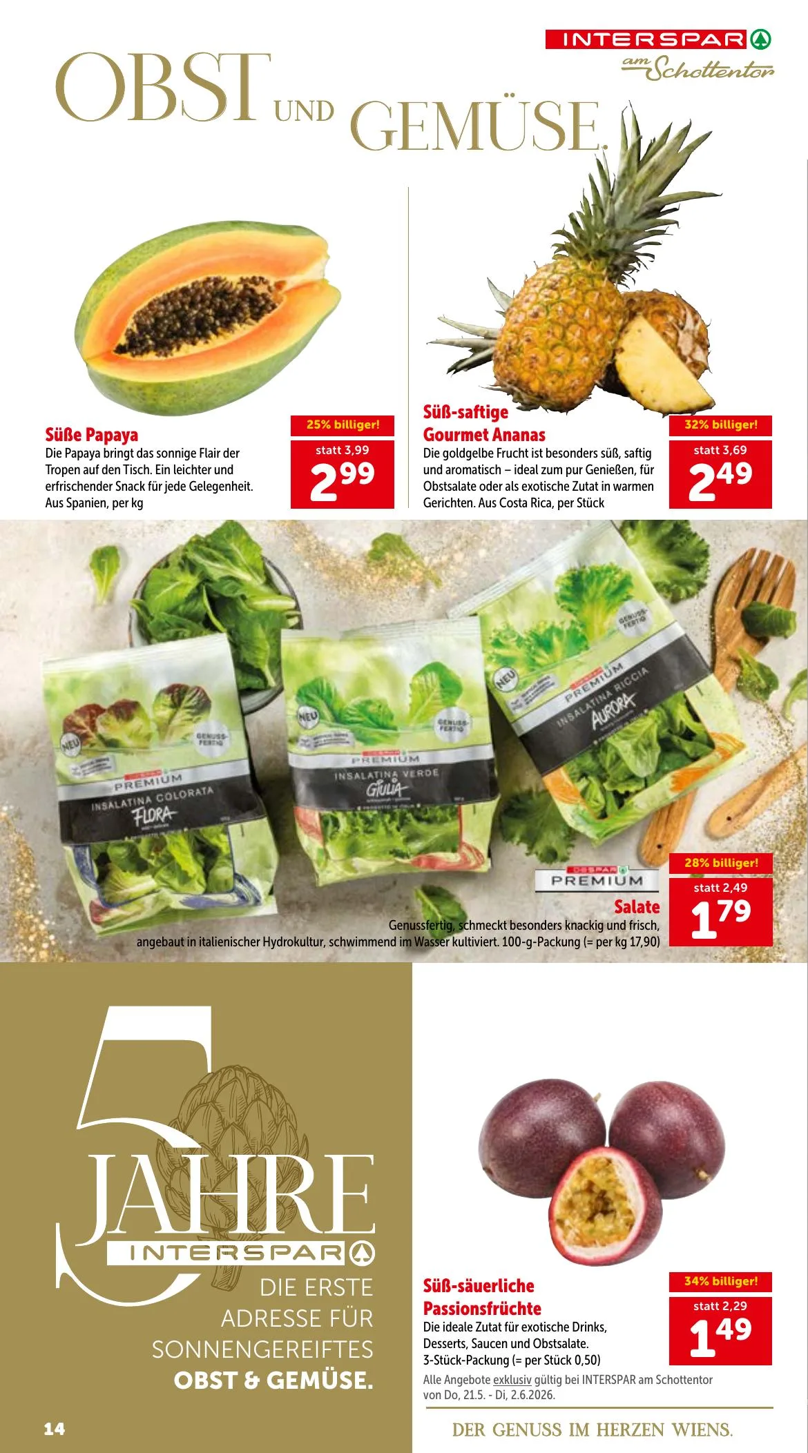 Interspar akciós újság Ausztria Borkatalogus 05.21–06.02 – 14. oldal
