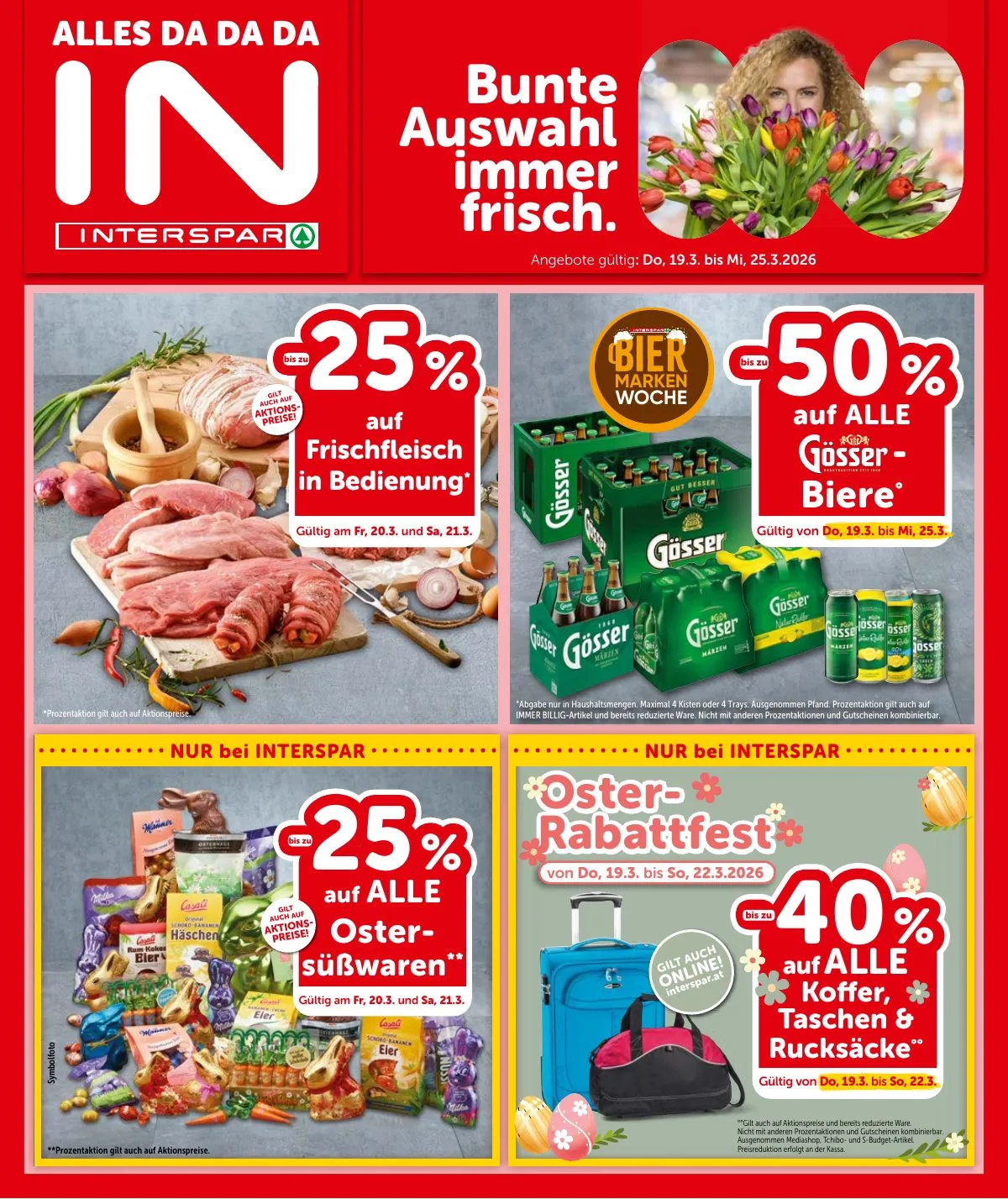 Interspar akciós újság Ausztria 03.19–03.25