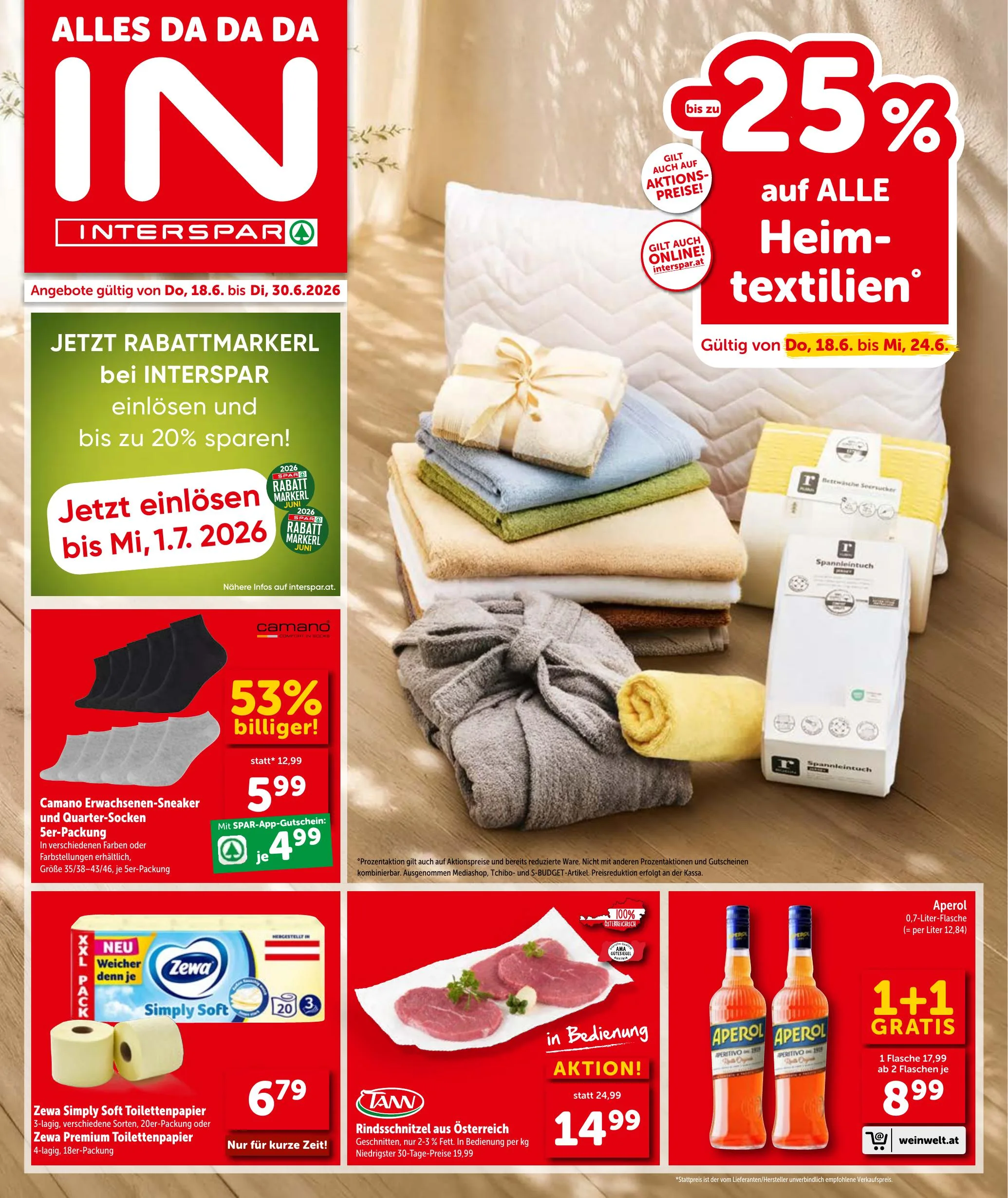 Interspar akciós újság Ausztria 06.18–06.30