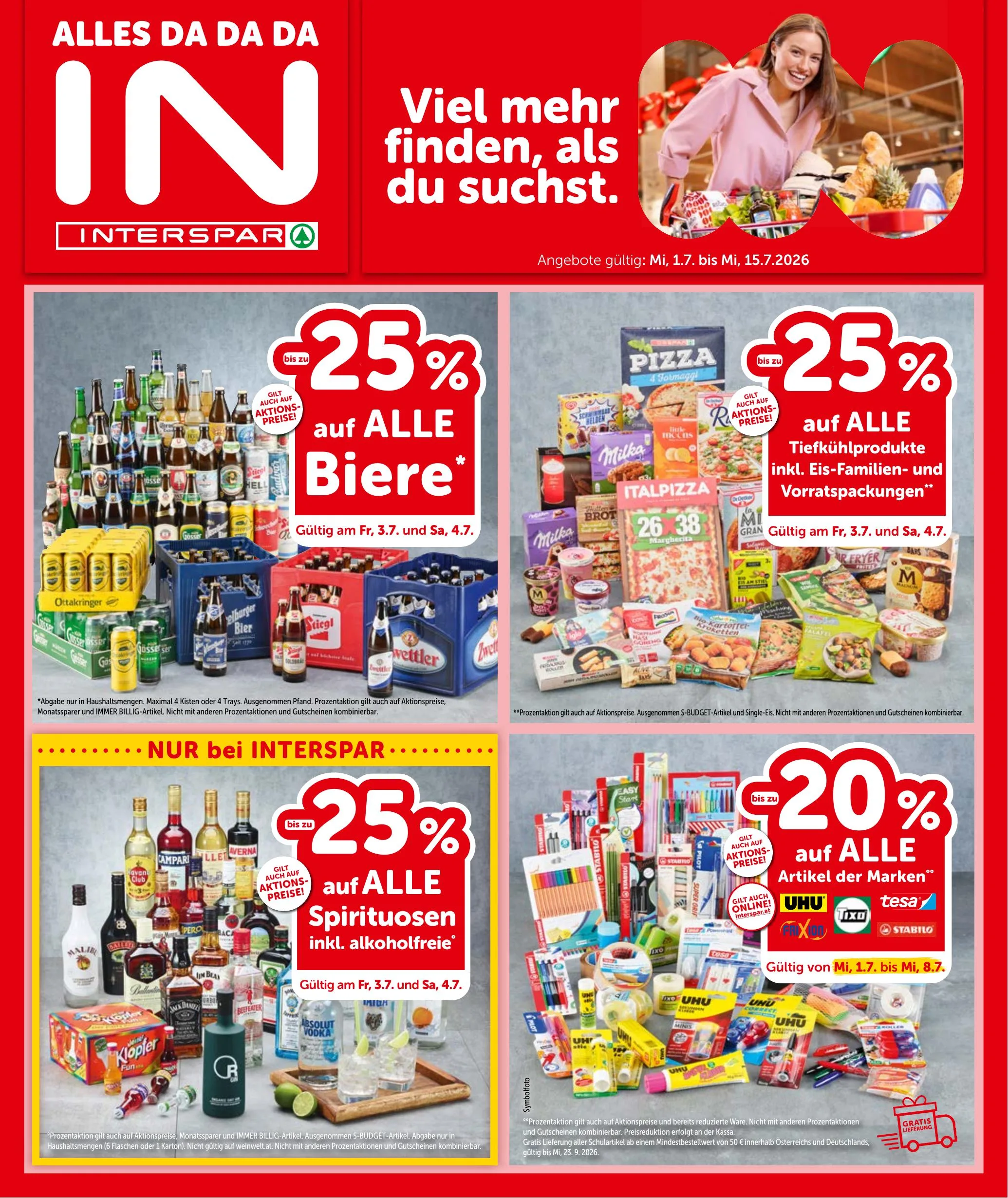 Interspar akciós újság Ausztria 07.01–07.15