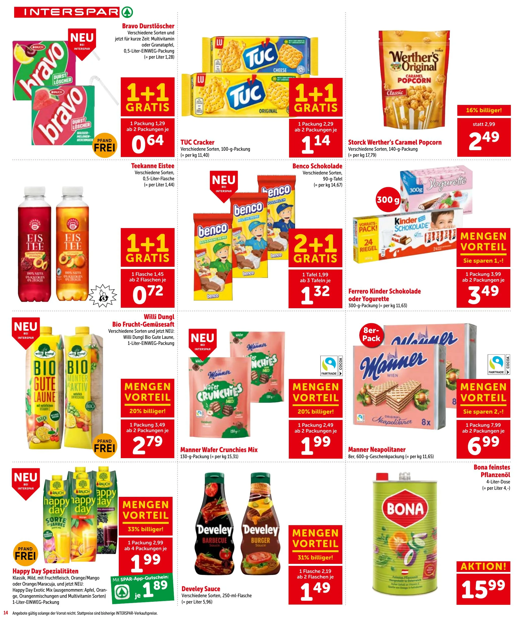 Interspar akciós újság Ausztria 07.01–07.15 – 14. oldal