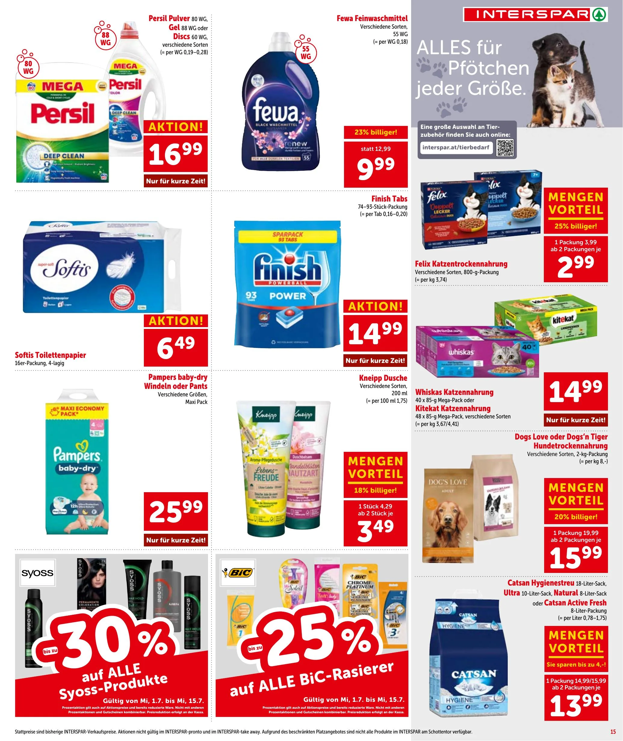 Interspar akciós újság Ausztria 07.01–07.15 – 15. oldal