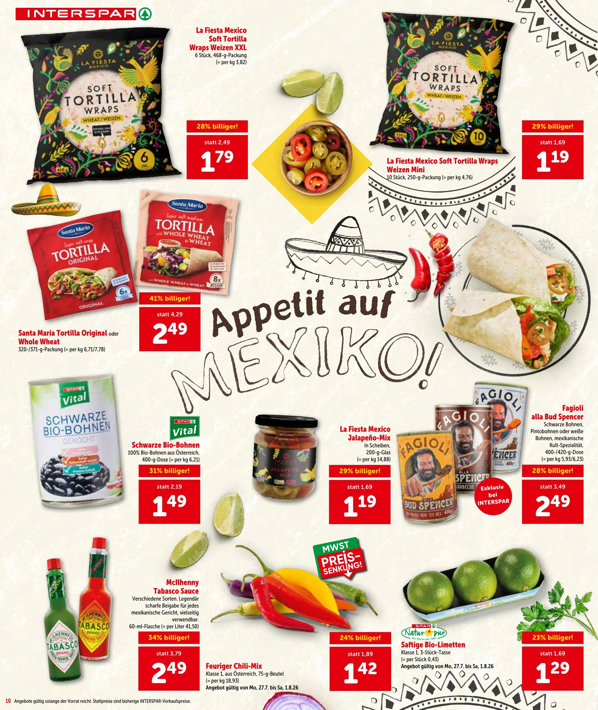 Interspar akciós újság Ausztria 07.30–08.12 – 10. oldal