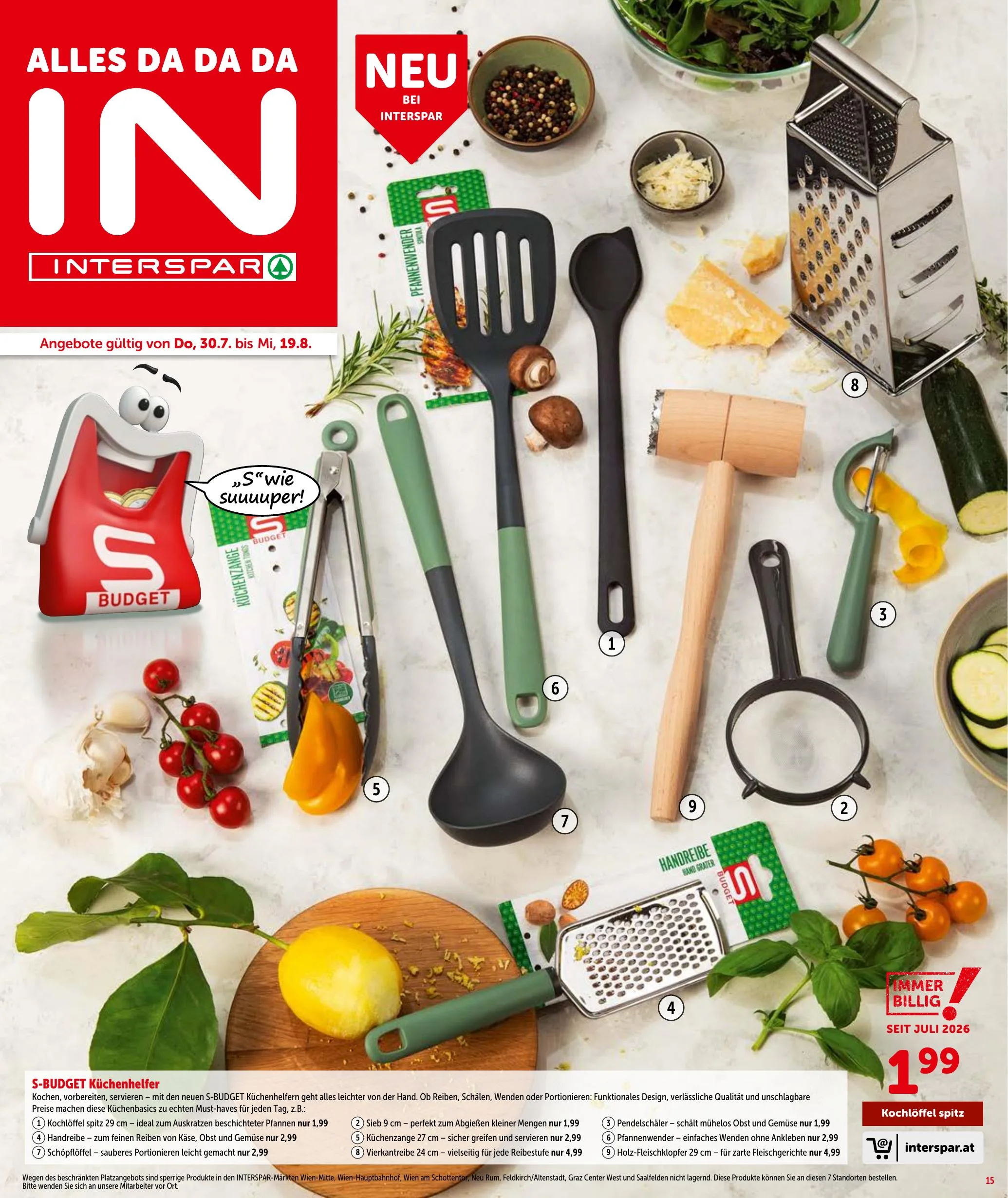 Interspar akciós újság Ausztria 07.30–08.12 – 15. oldal