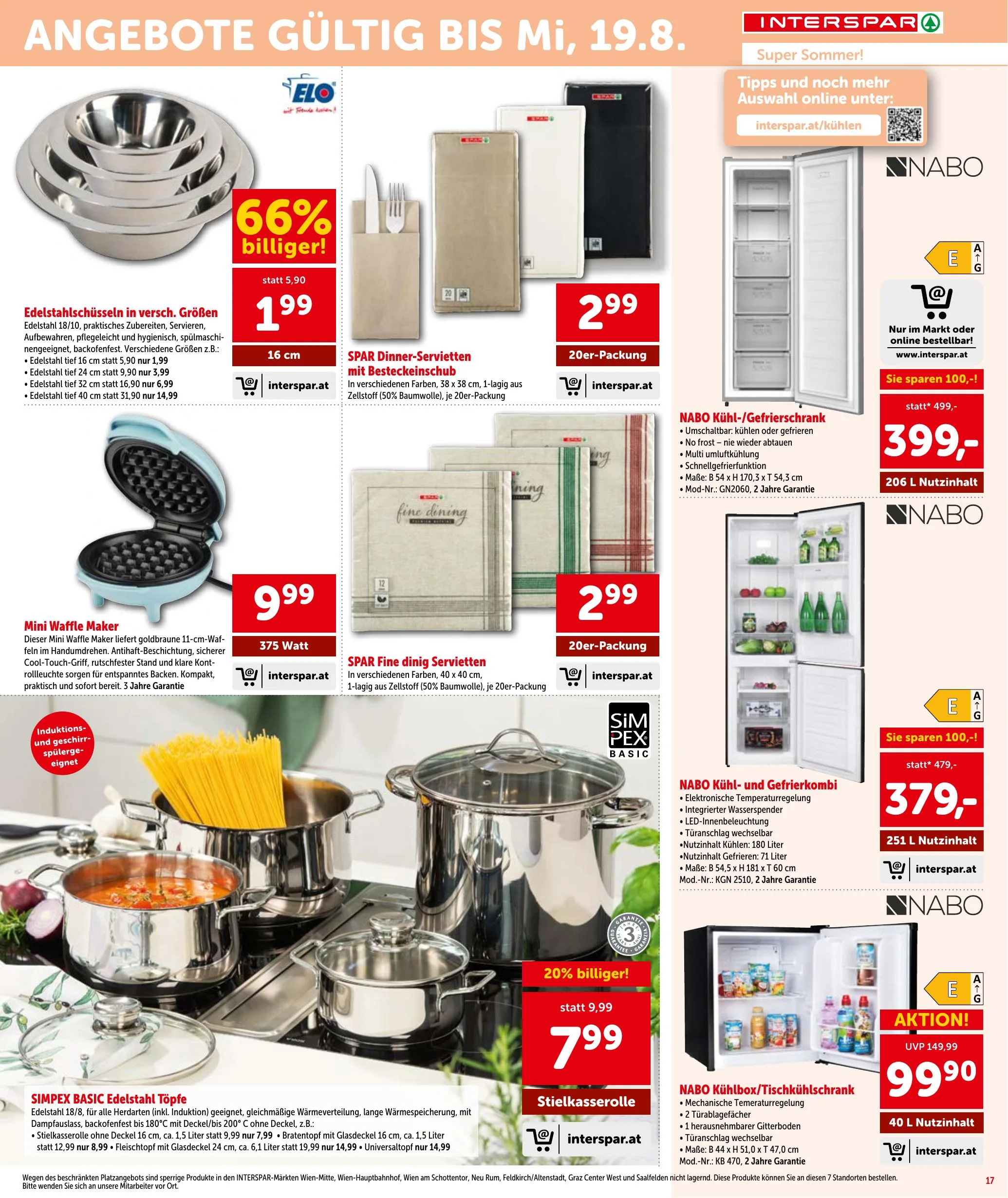 Interspar akciós újság Ausztria 07.30–08.12 – 17. oldal