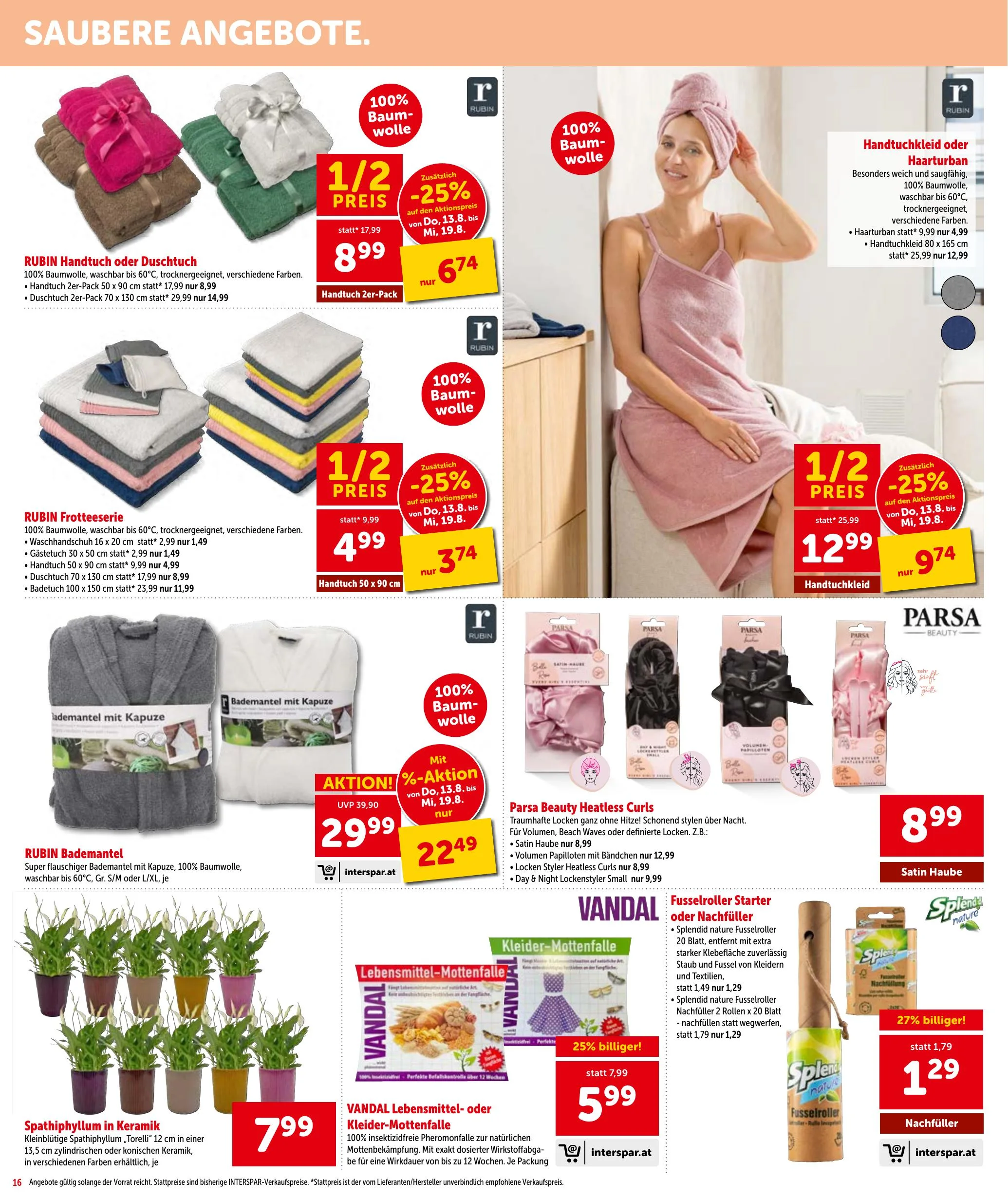 Interspar akciós újság Ausztria 08.13–08.26 – 16. oldal