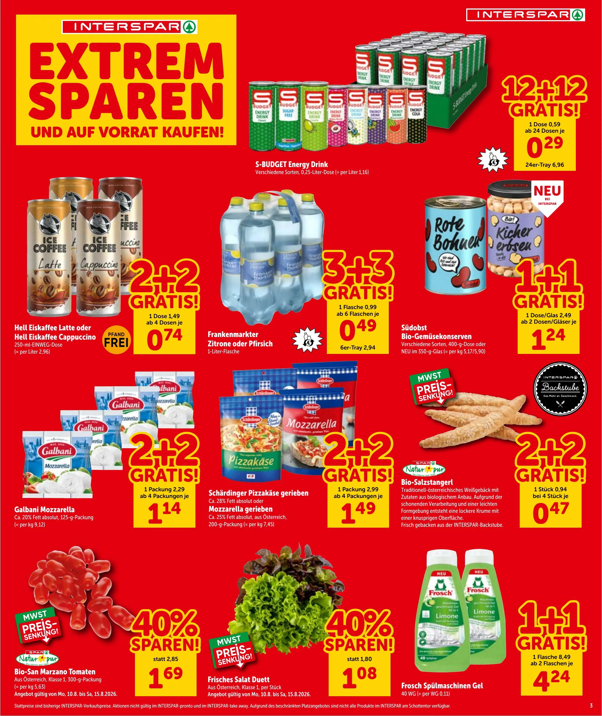 Interspar akciós újság Ausztria 08.13–08.26 – 3. oldal