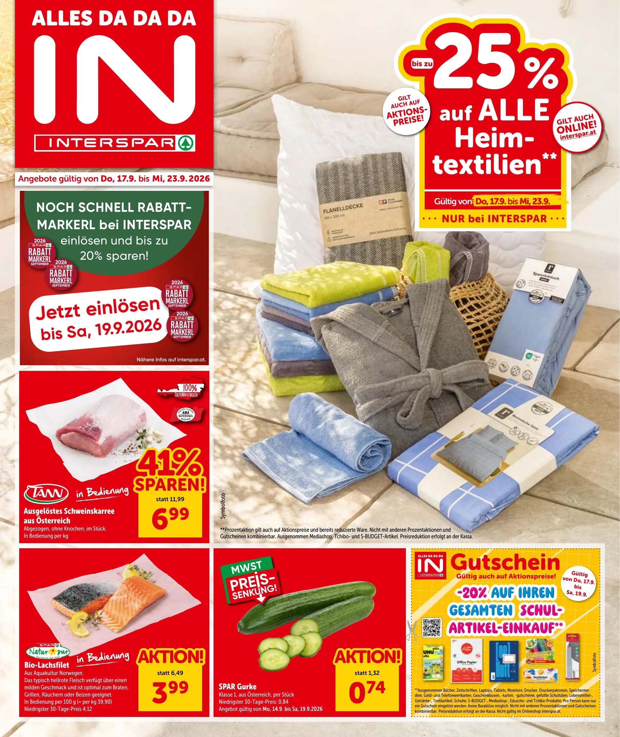 Interspar akciós újság Ausztria 09.17–09.23