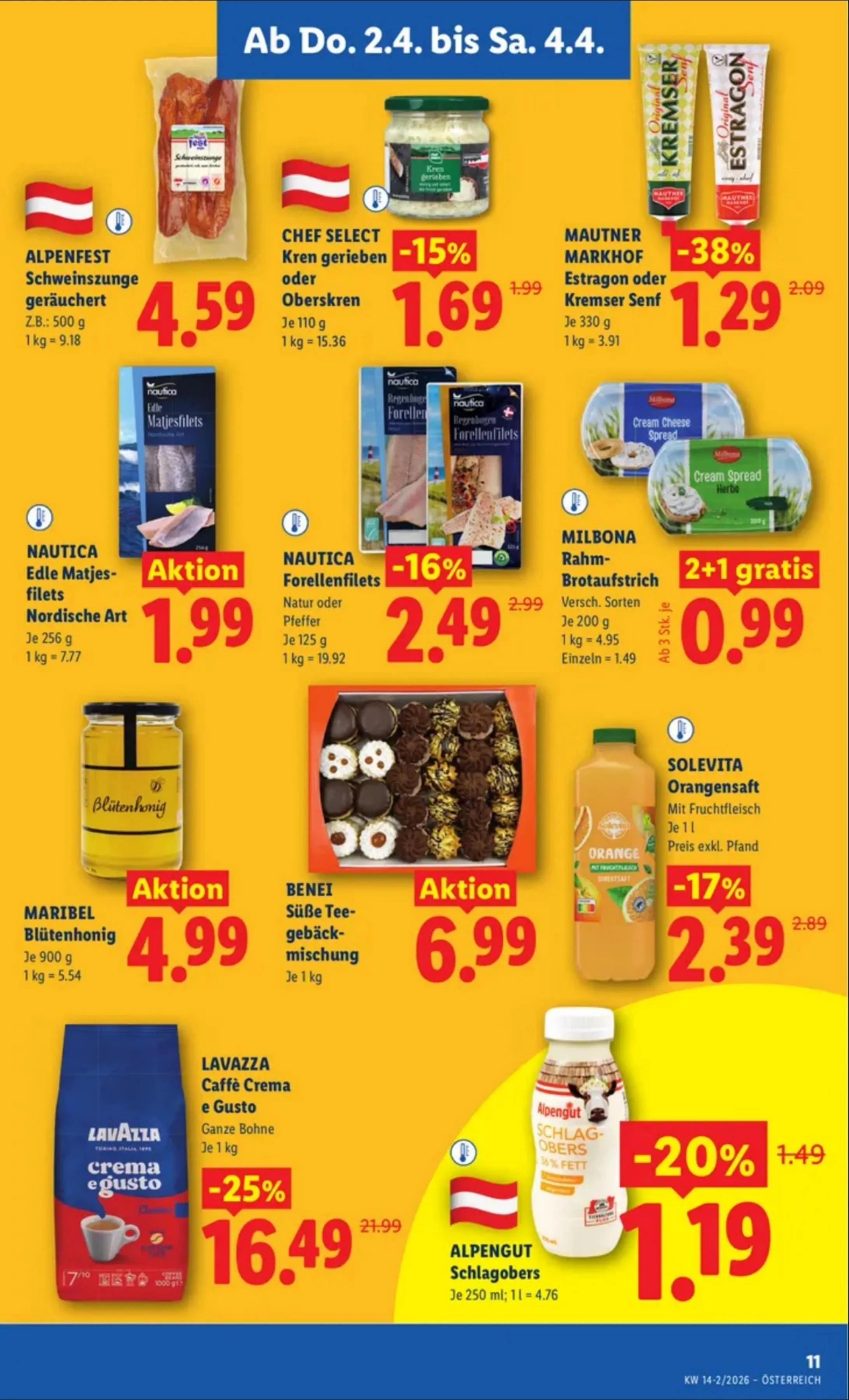 Lidl akciós újság Ausztria 04.02–04.08 – 13. oldal
