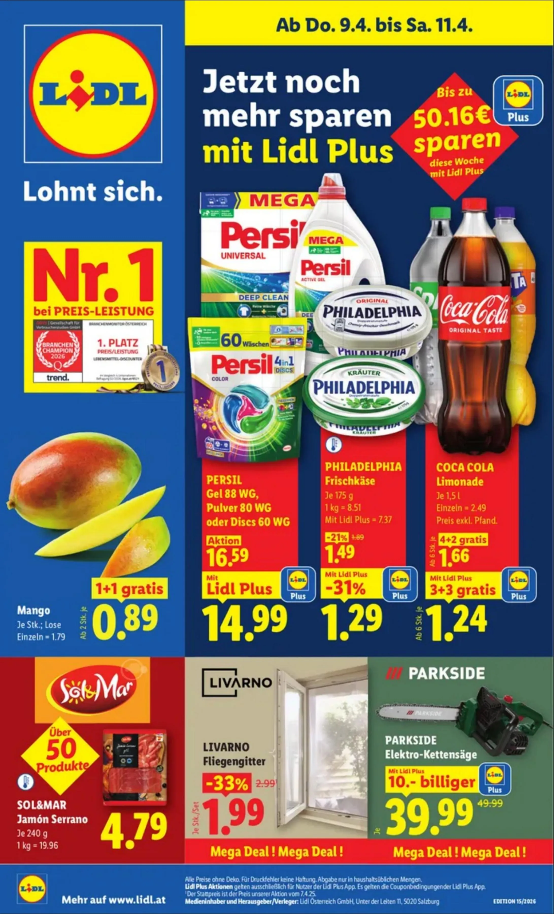 Lidl akciós újság Ausztria 04.09–04.15