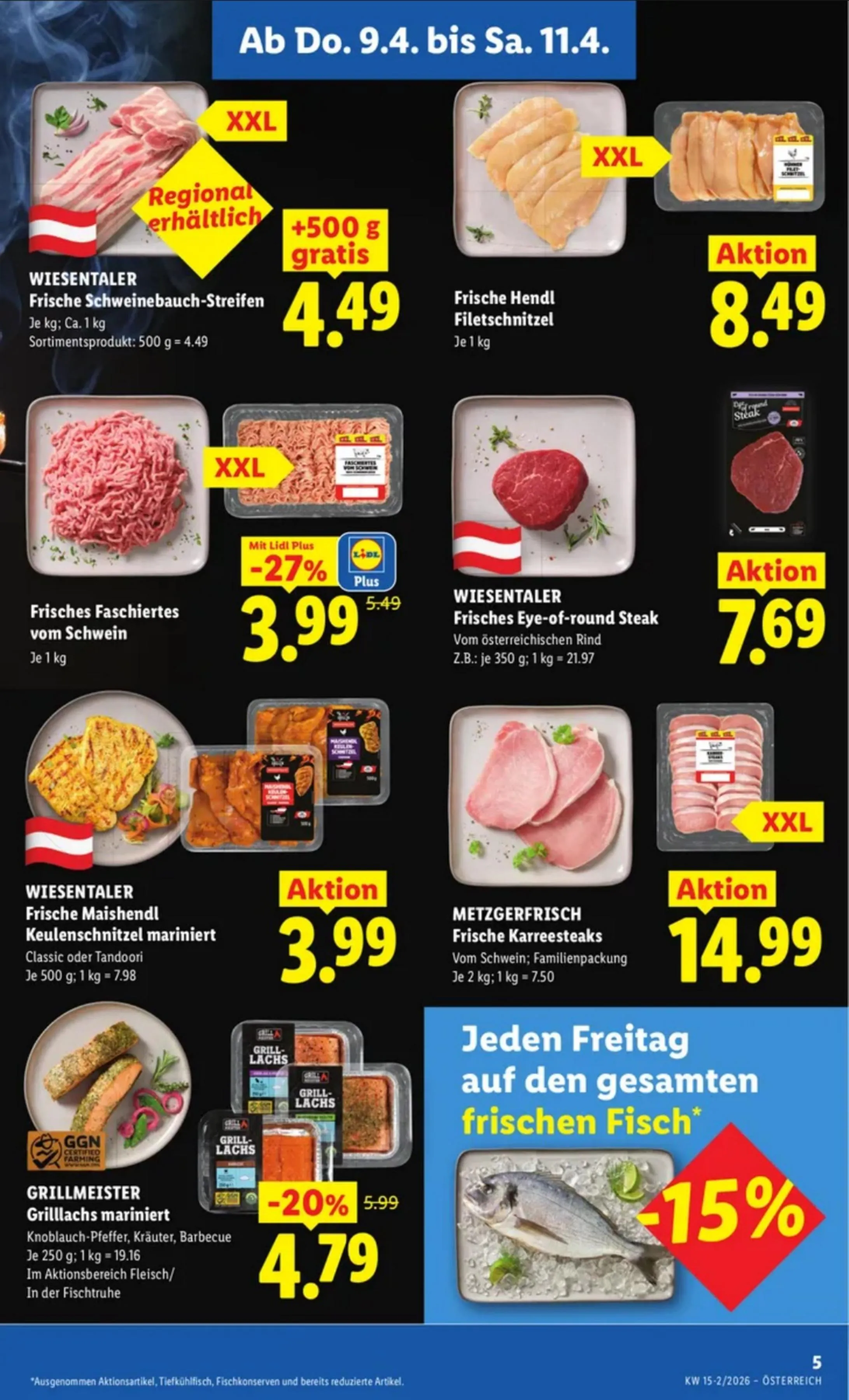 Lidl akciós újság Ausztria 04.09–04.15 – 7. oldal