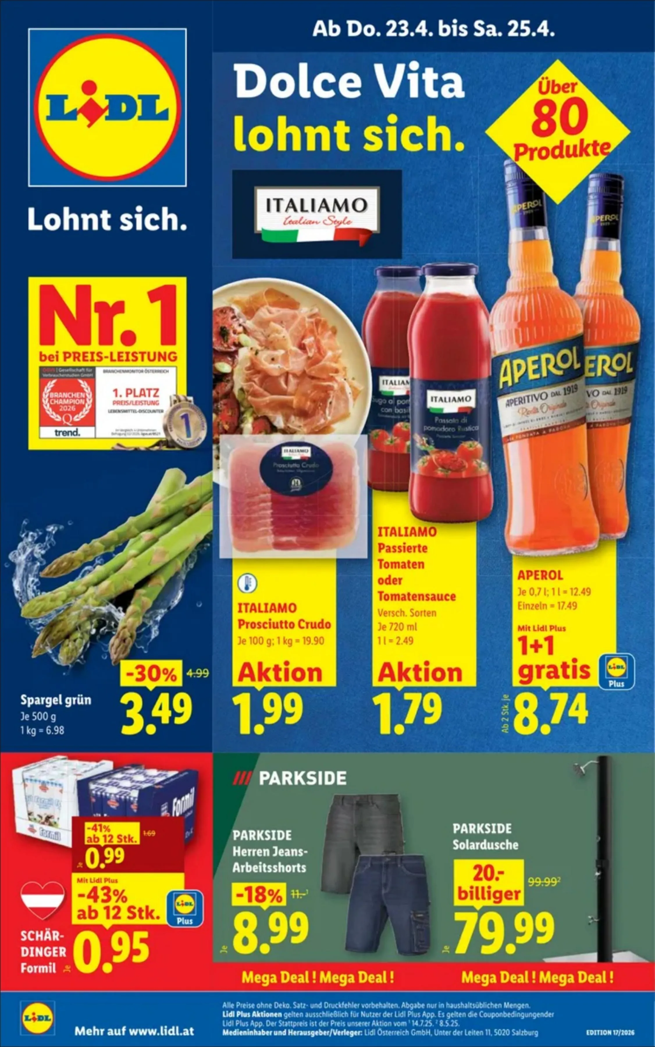 Lidl akciós újság Ausztria 04.23–04.29