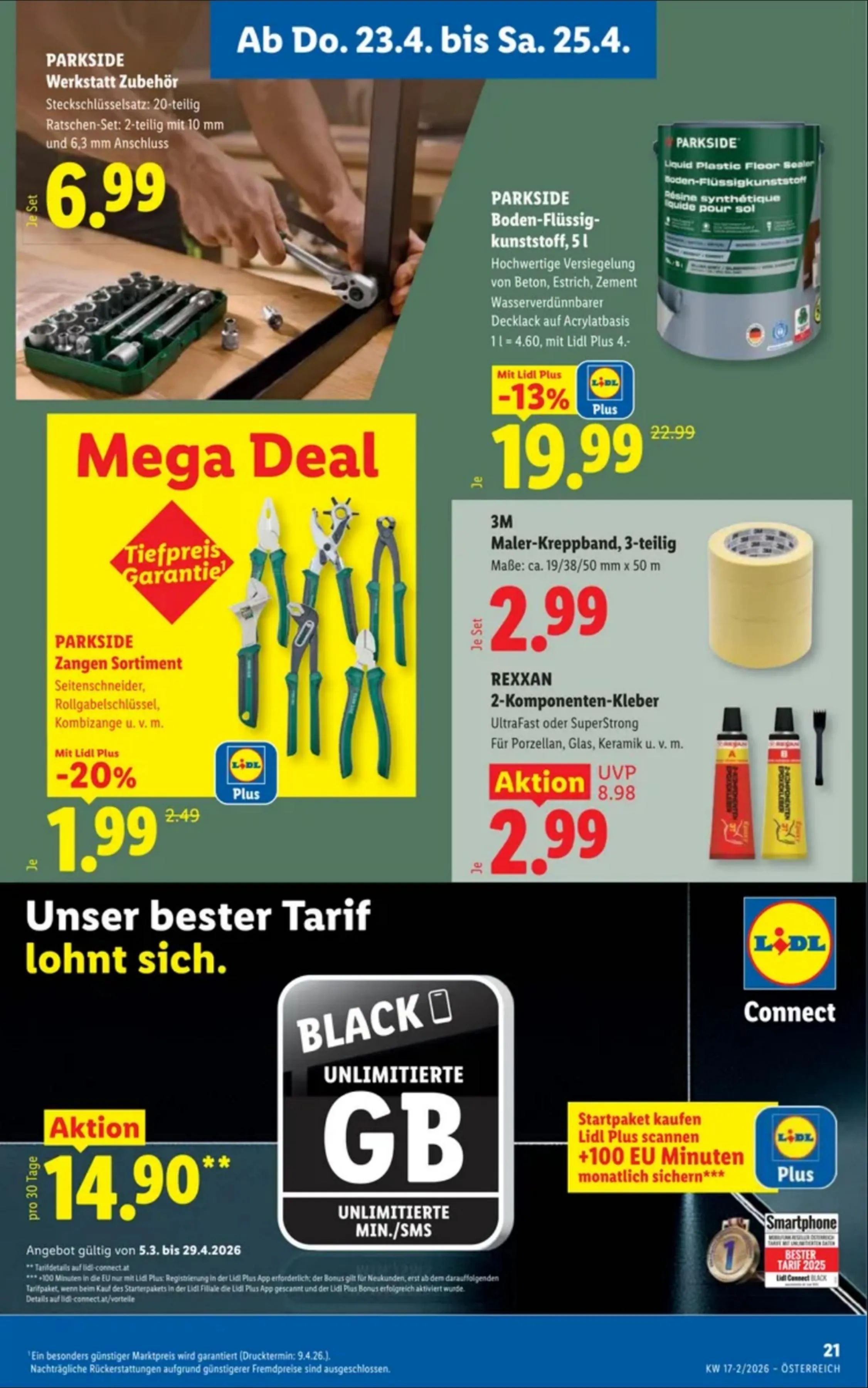 Lidl akciós újság Ausztria 04.23–04.29 – 23. oldal