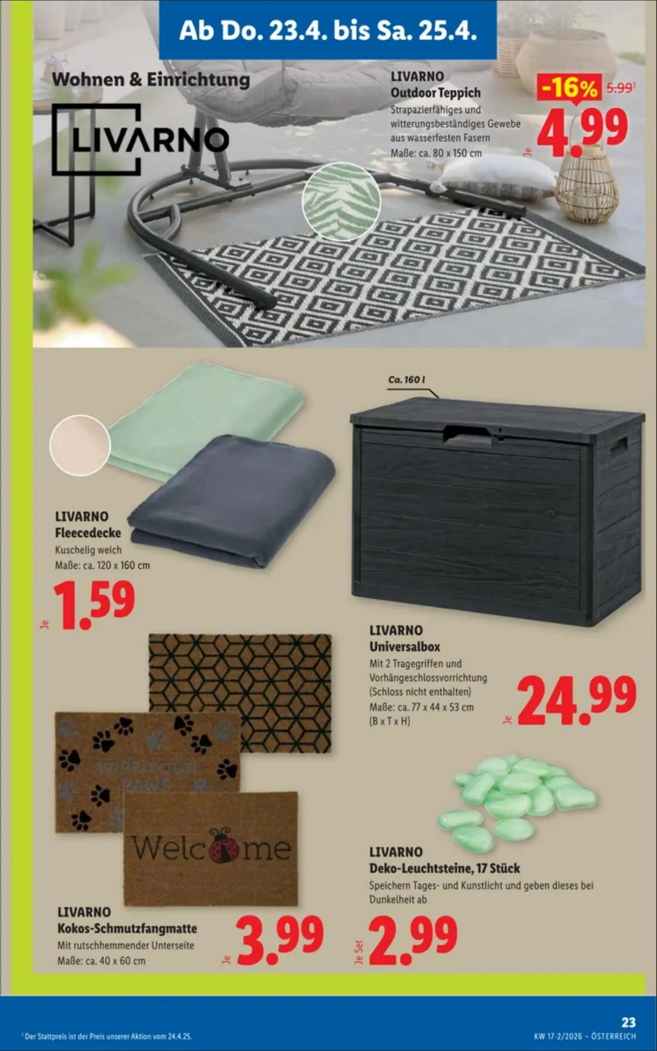 Lidl akciós újság Ausztria 04.23–04.29 – 25. oldal