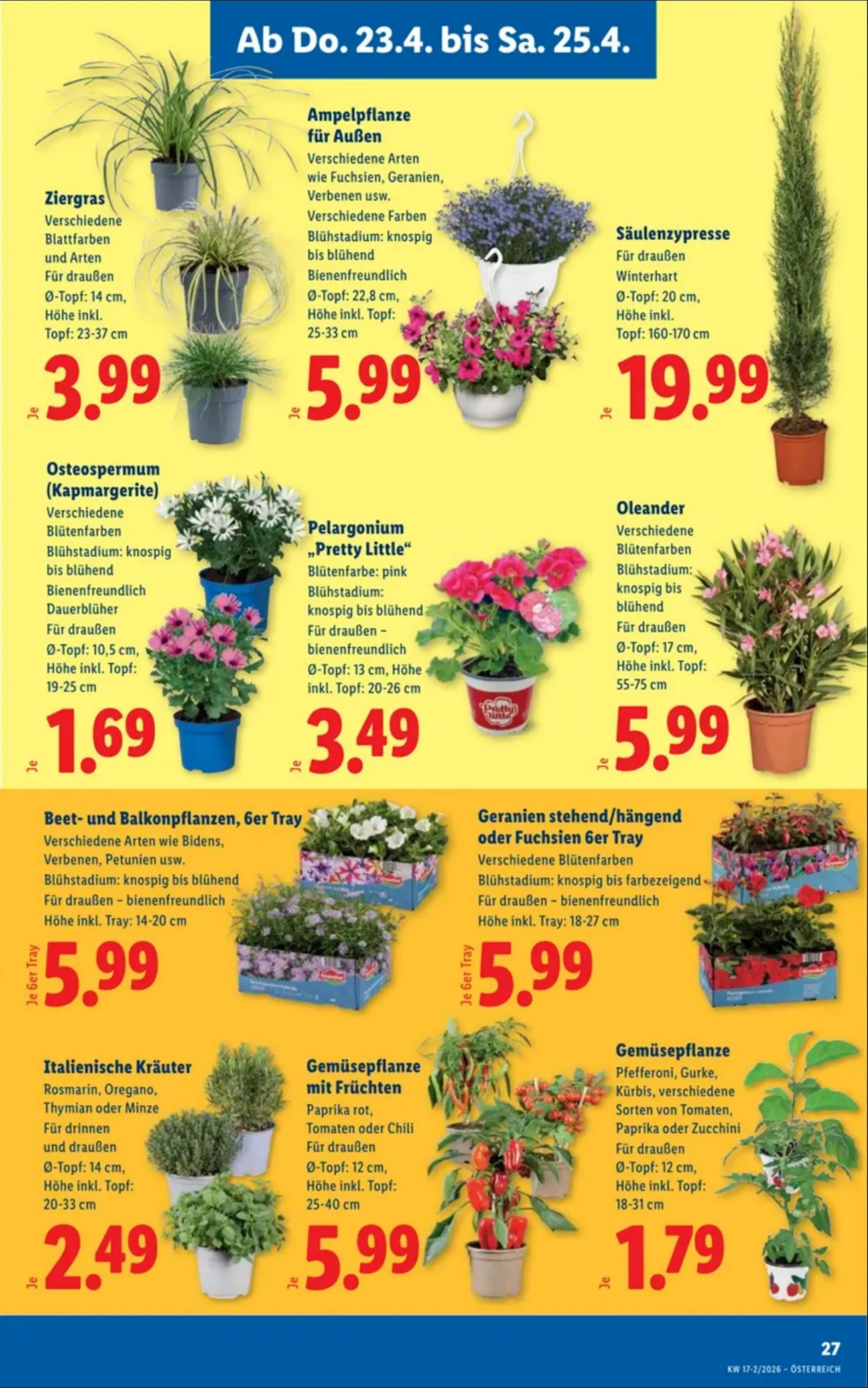 Lidl akciós újság Ausztria 04.23–04.29 – 29. oldal