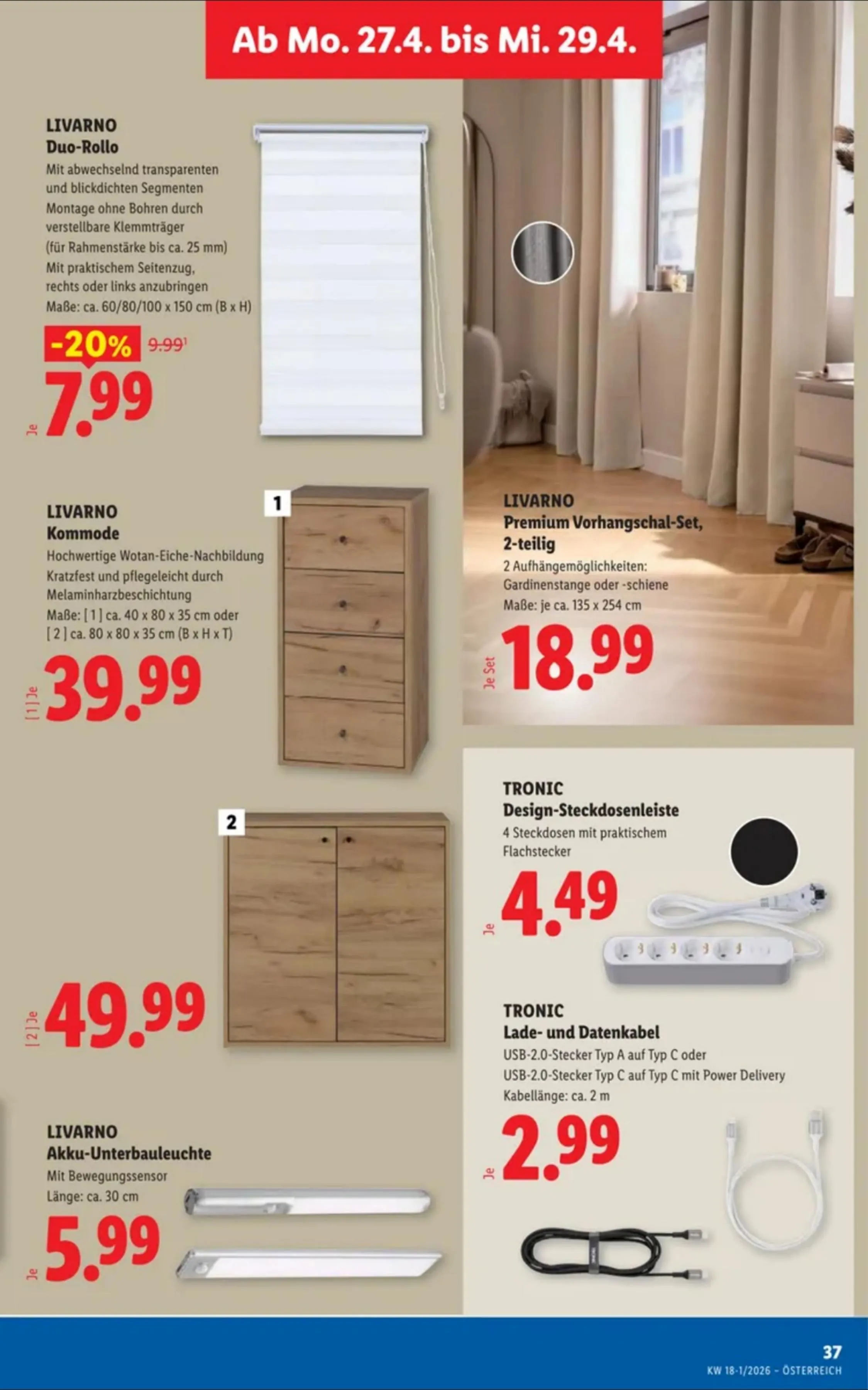 Lidl akciós újság Ausztria 04.23–04.29 – 42. oldal
