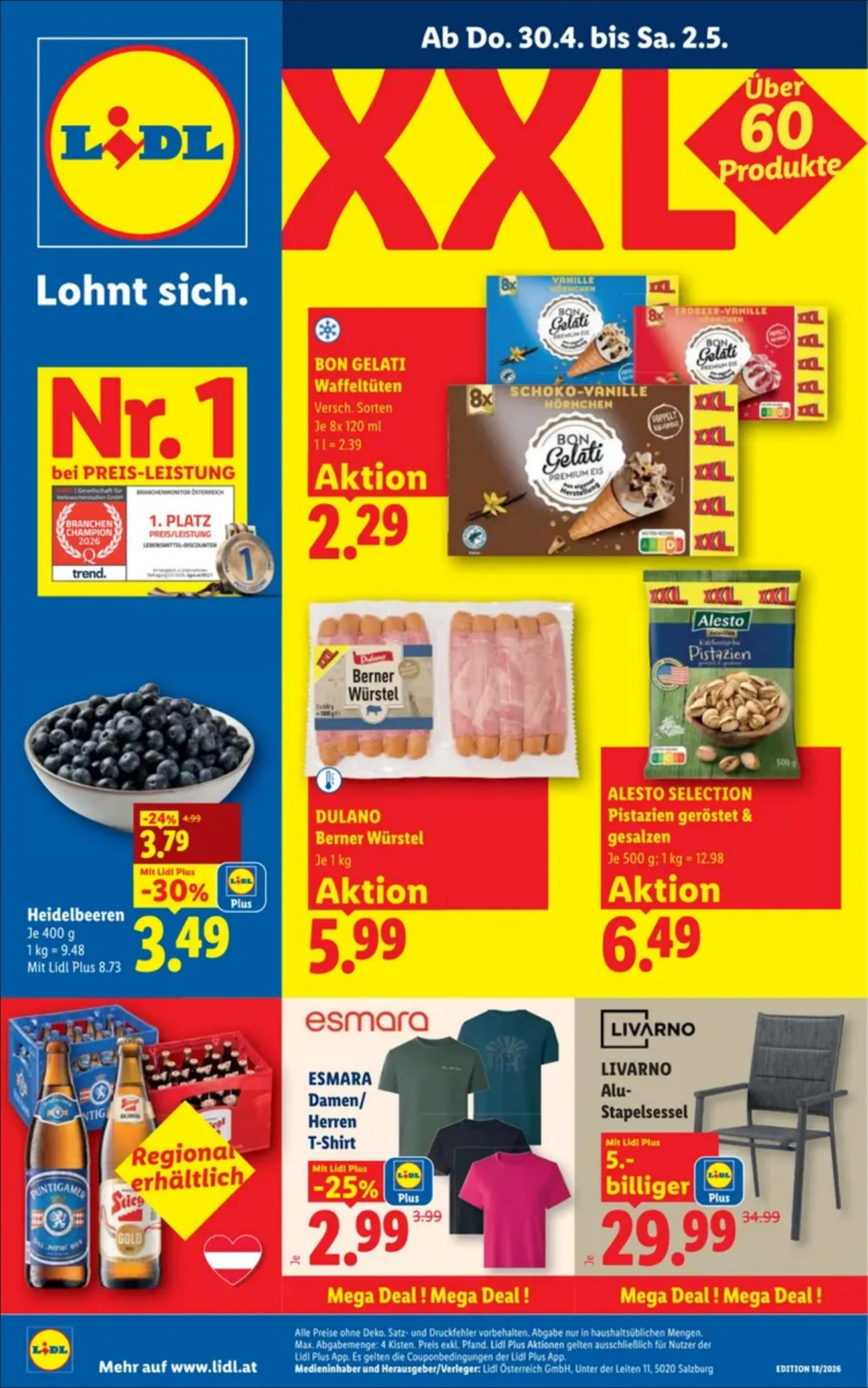 Lidl akciós újság Ausztria 04.30–05.06