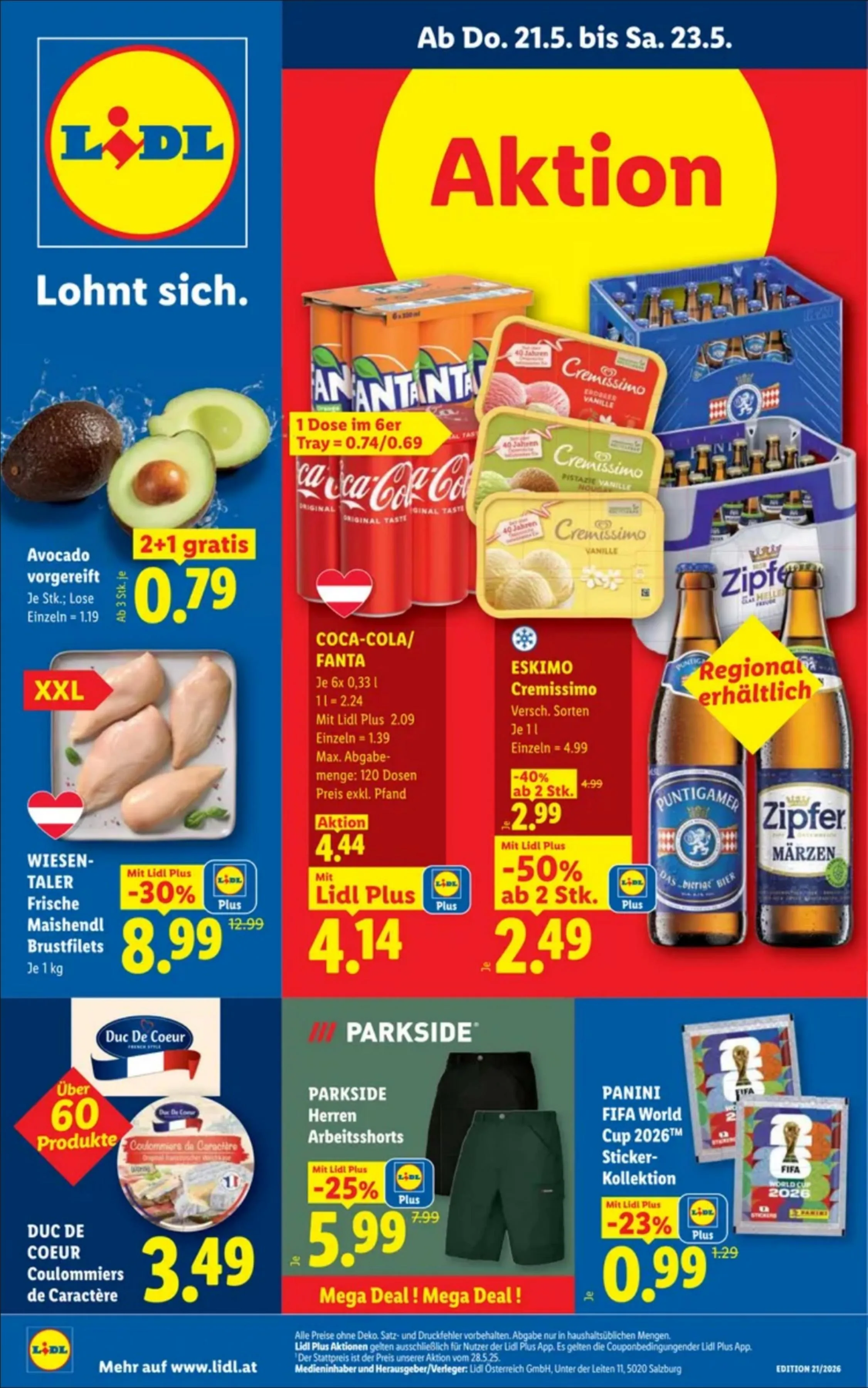 Lidl akciós újság Ausztria 05.21–05.27