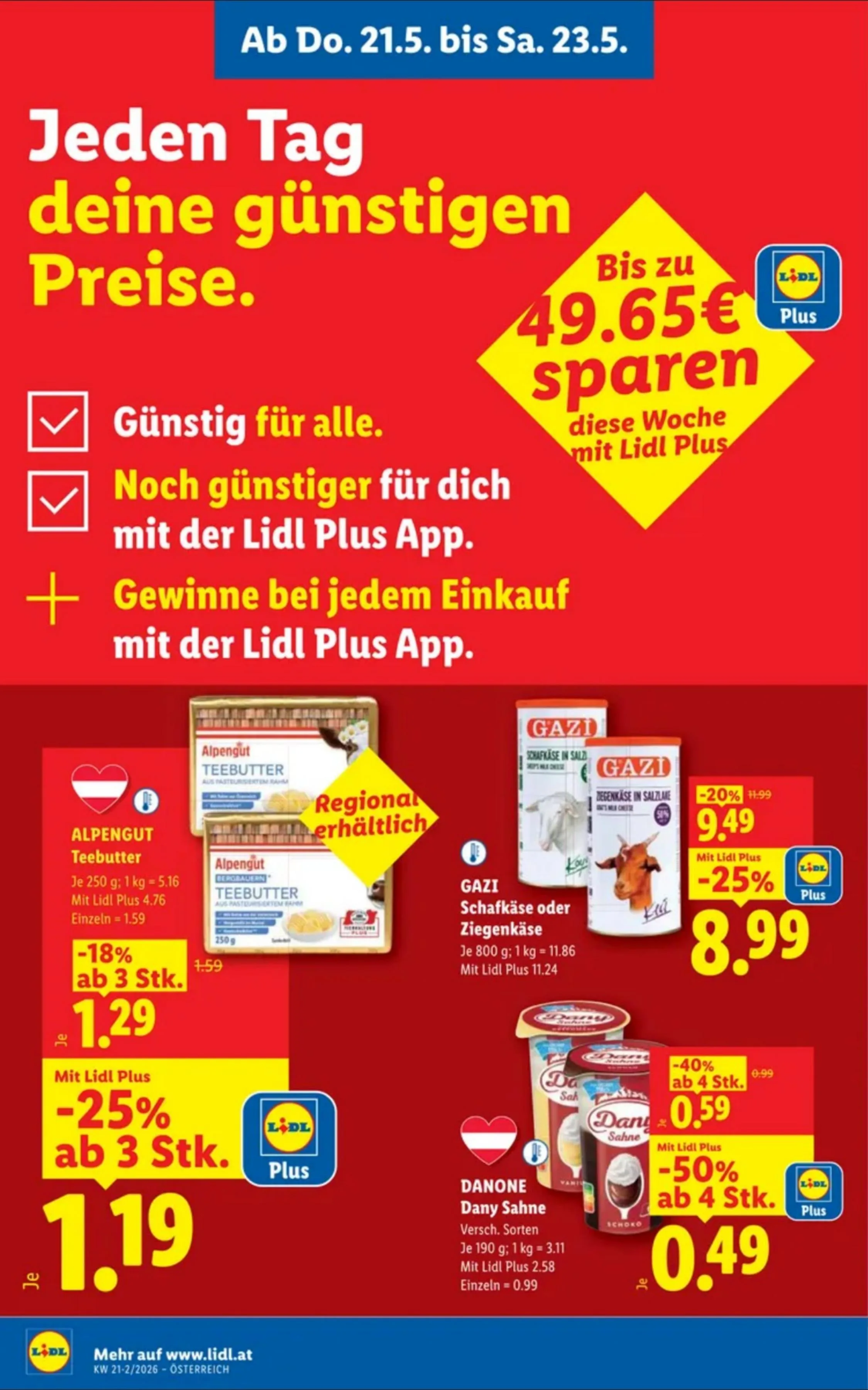 Lidl akciós újság Ausztria 05.21–05.27 – 2. oldal