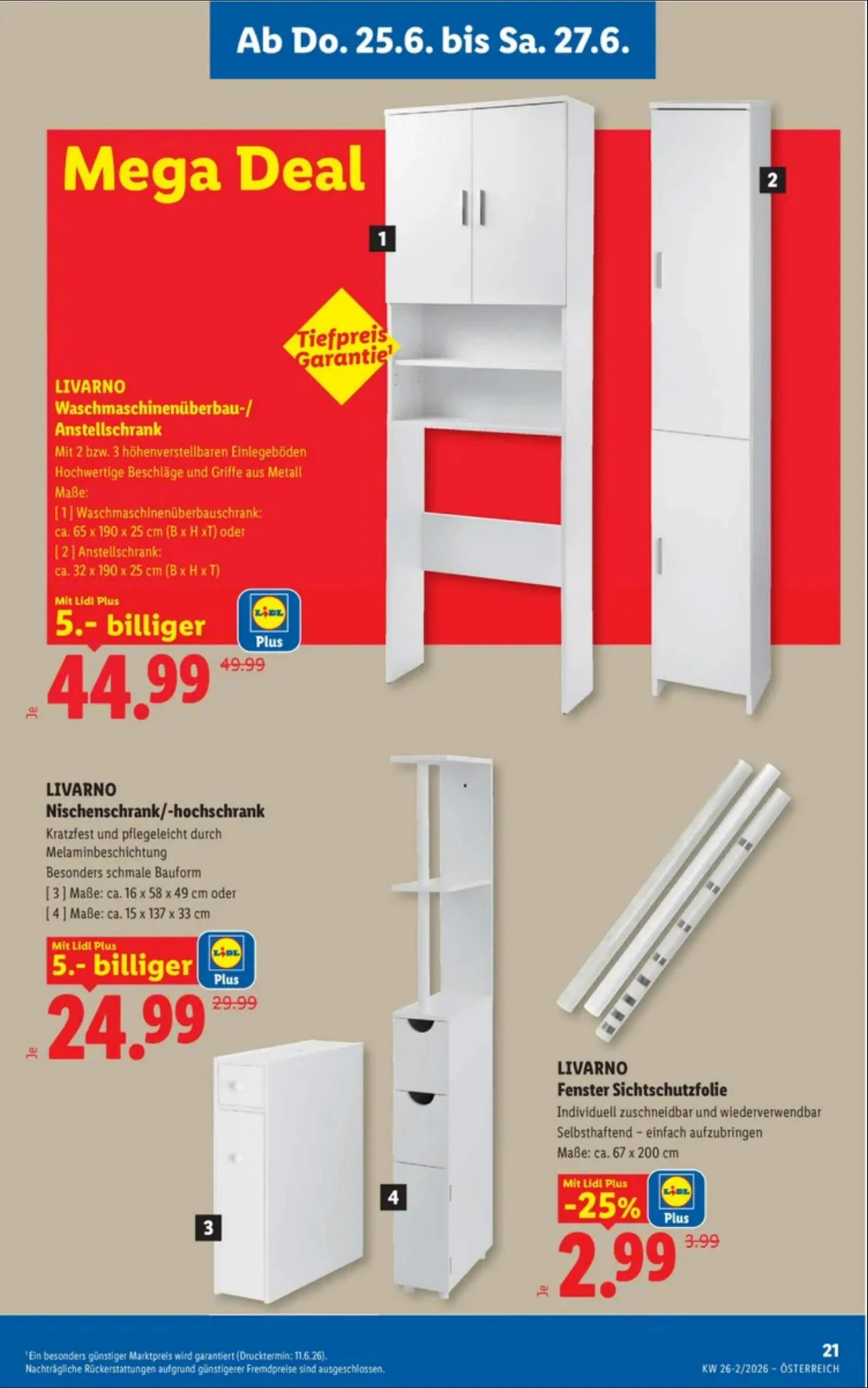 Lidl akciós újság Ausztria 06.25–07.01 – 25. oldal
