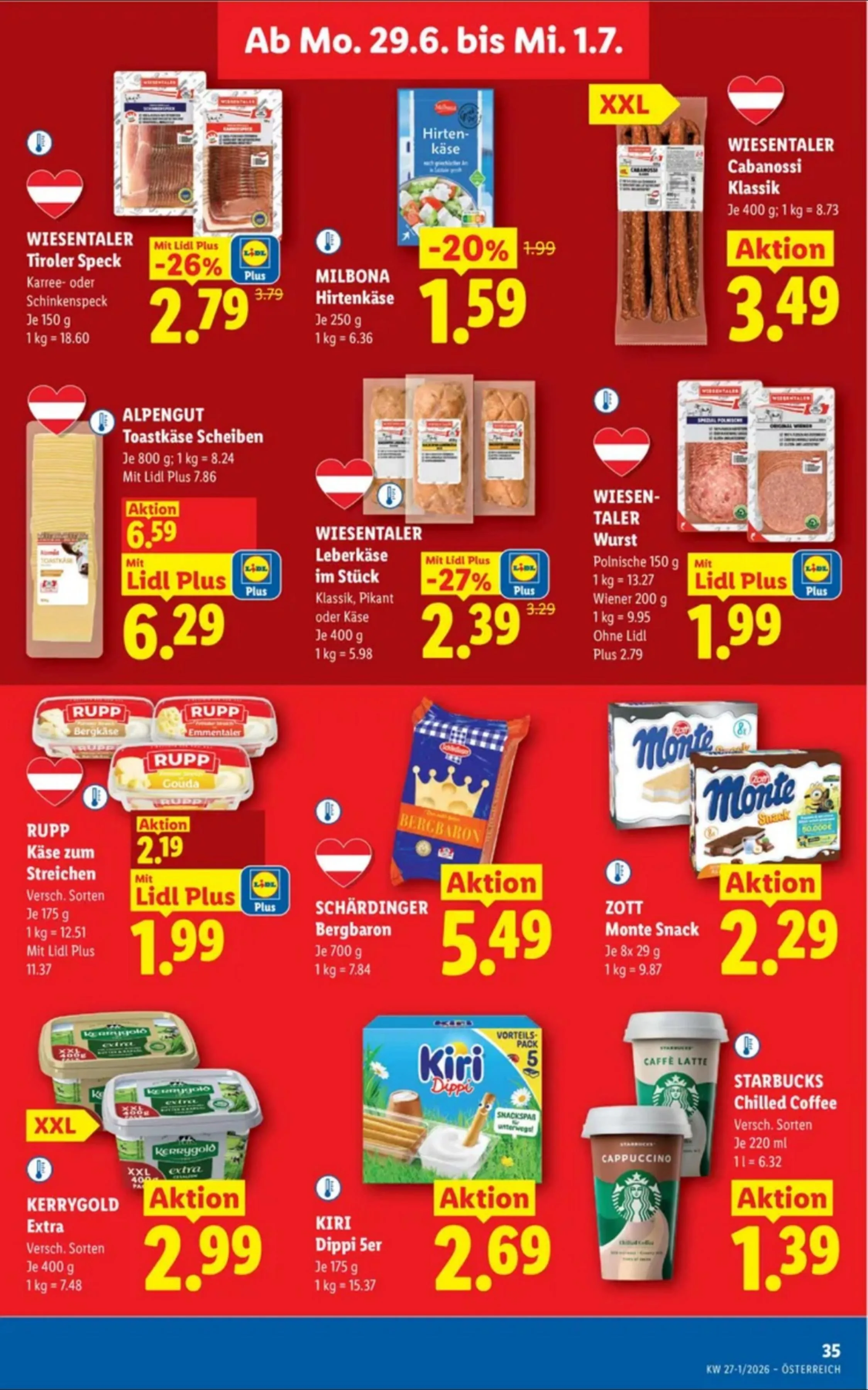 Lidl akciós újság Ausztria 06.25–07.01 – 40. oldal