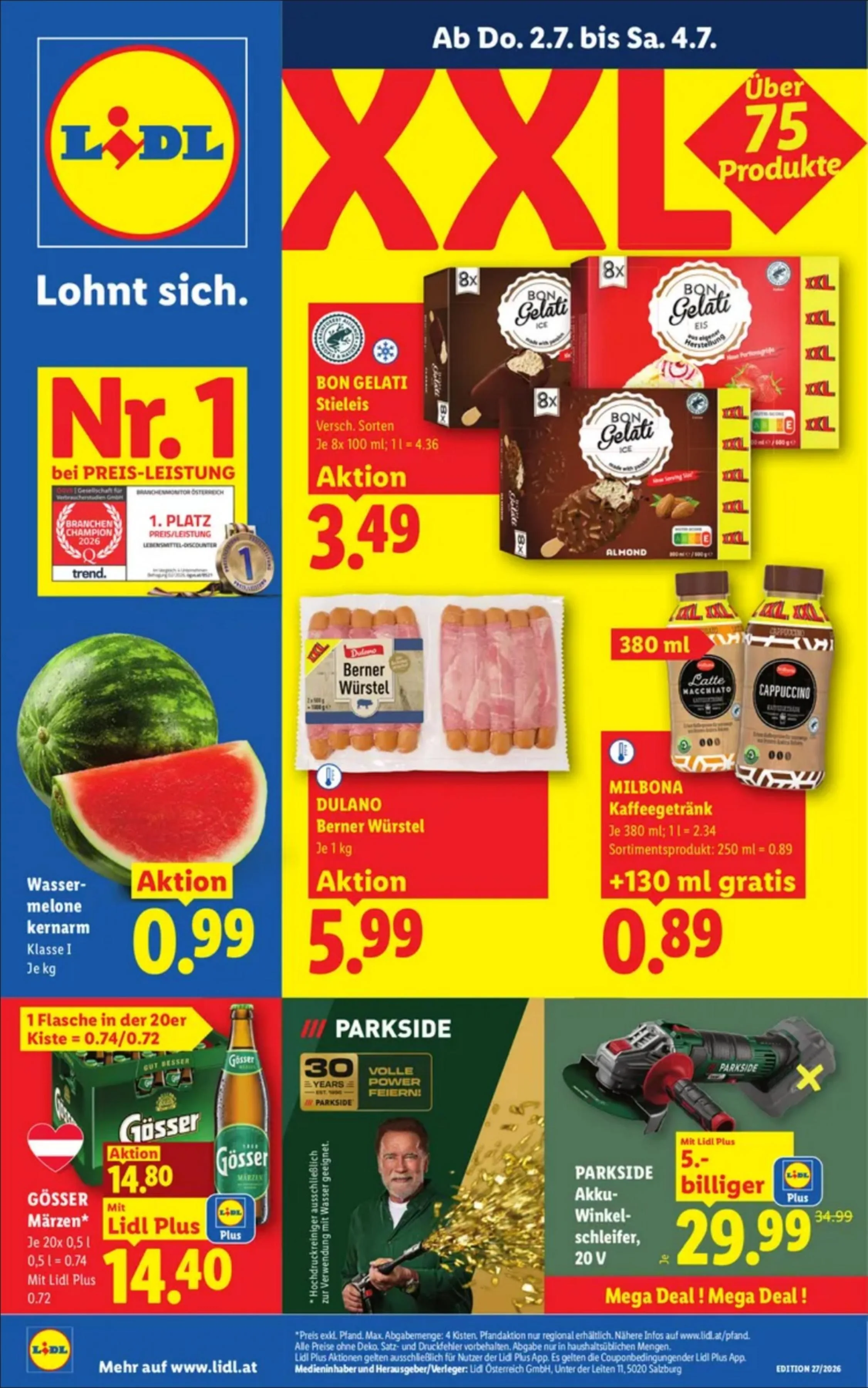 Lidl akciós újság Ausztria 07.02–07.08