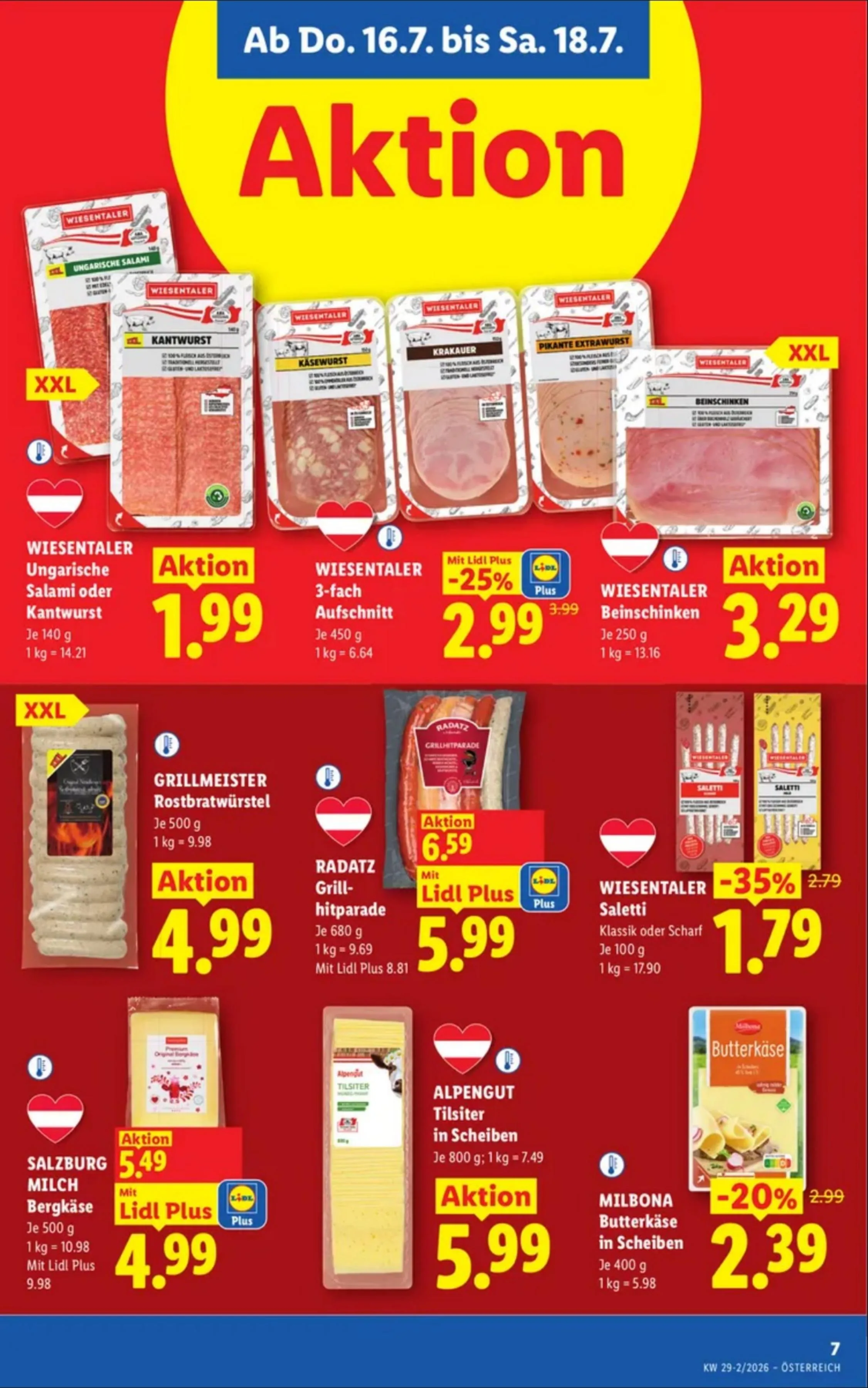 Lidl akciós újság Ausztria 07.16–07.22 – 9. oldal