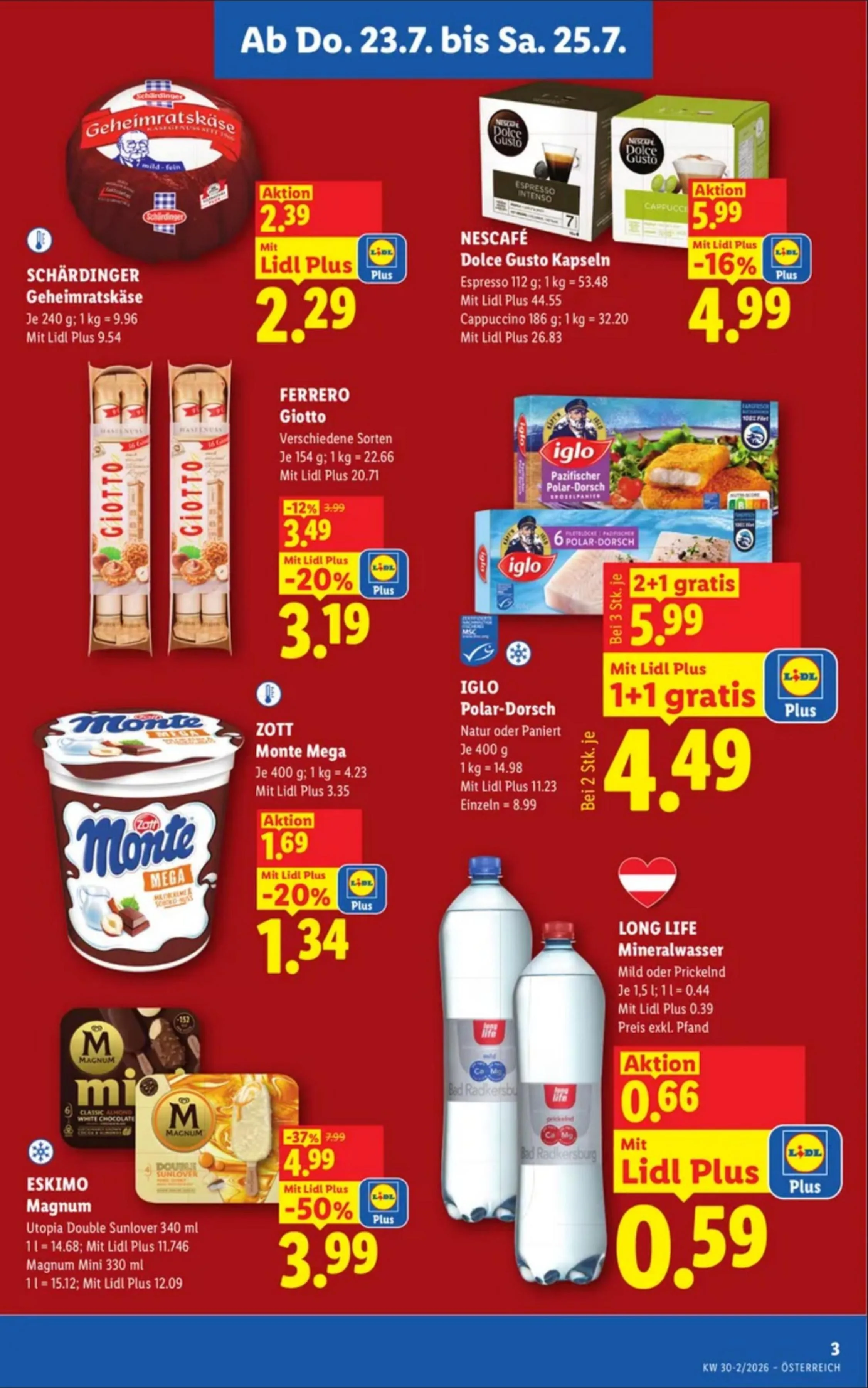 Lidl akciós újság Ausztria 07.23–07.29 – 3. oldal
