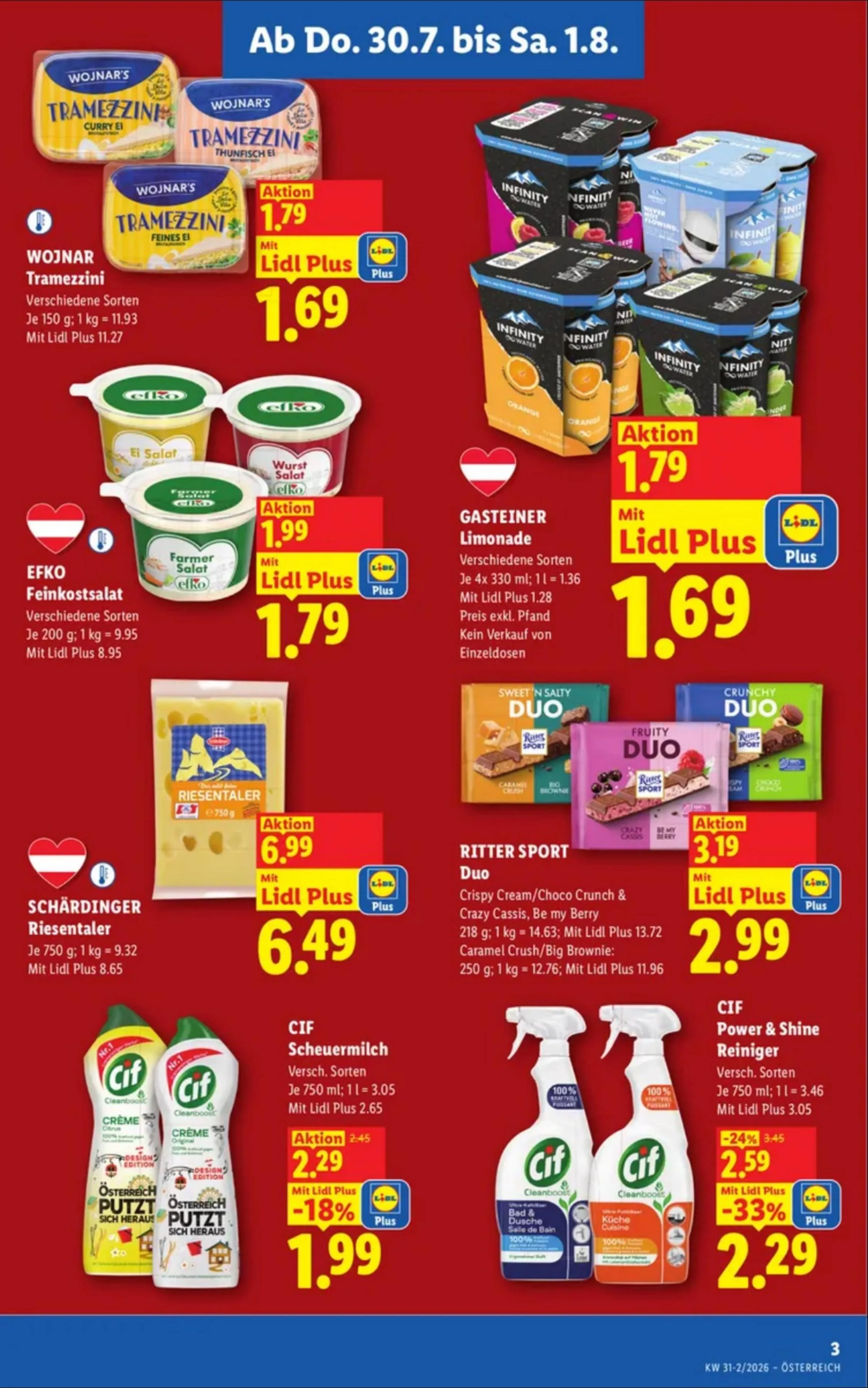 Lidl akciós újság Ausztria 07.30–08.05 – 3. oldal